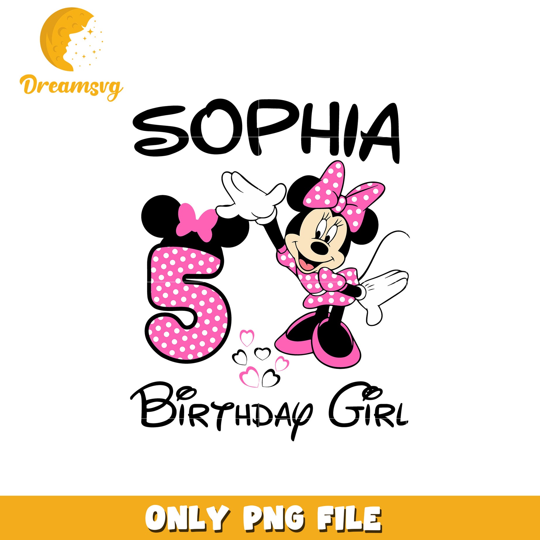 Minnie sophia birthday girl png