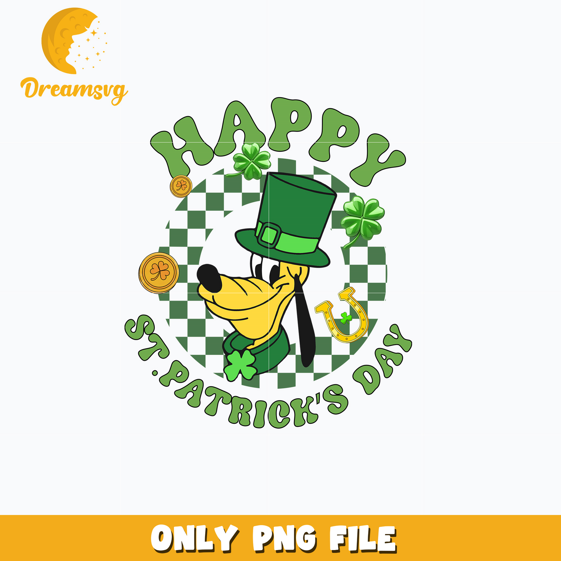 Pluto disney happy st. patrick's day png