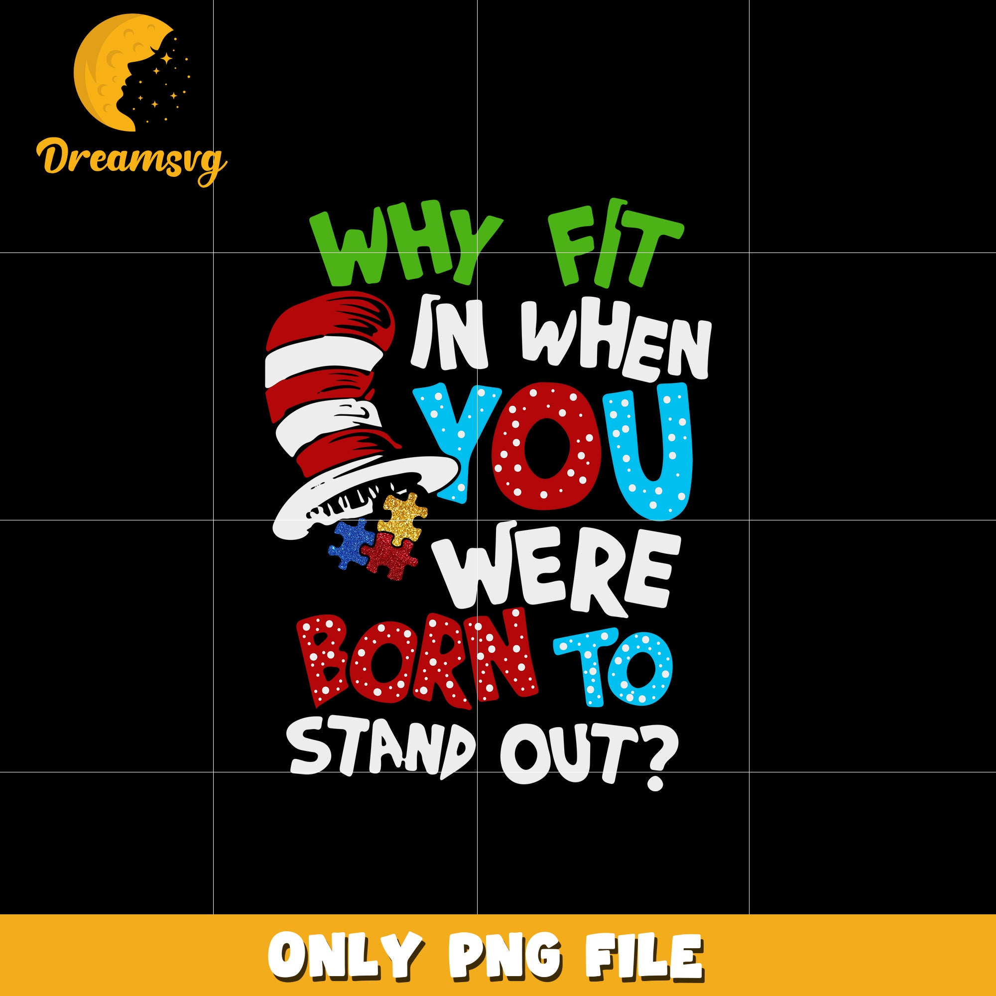 Dr Seuss stand out png – DreamSVG Store