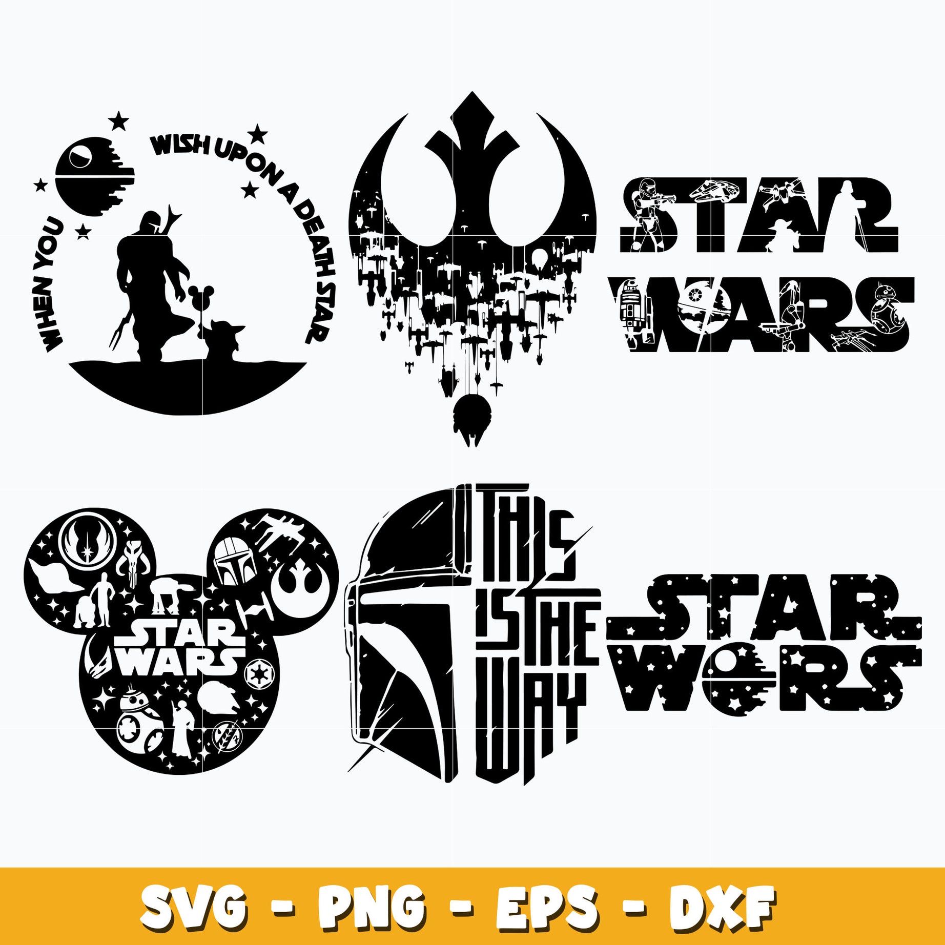 Star War bundle svg, Star War svg, movie svg, Instant download