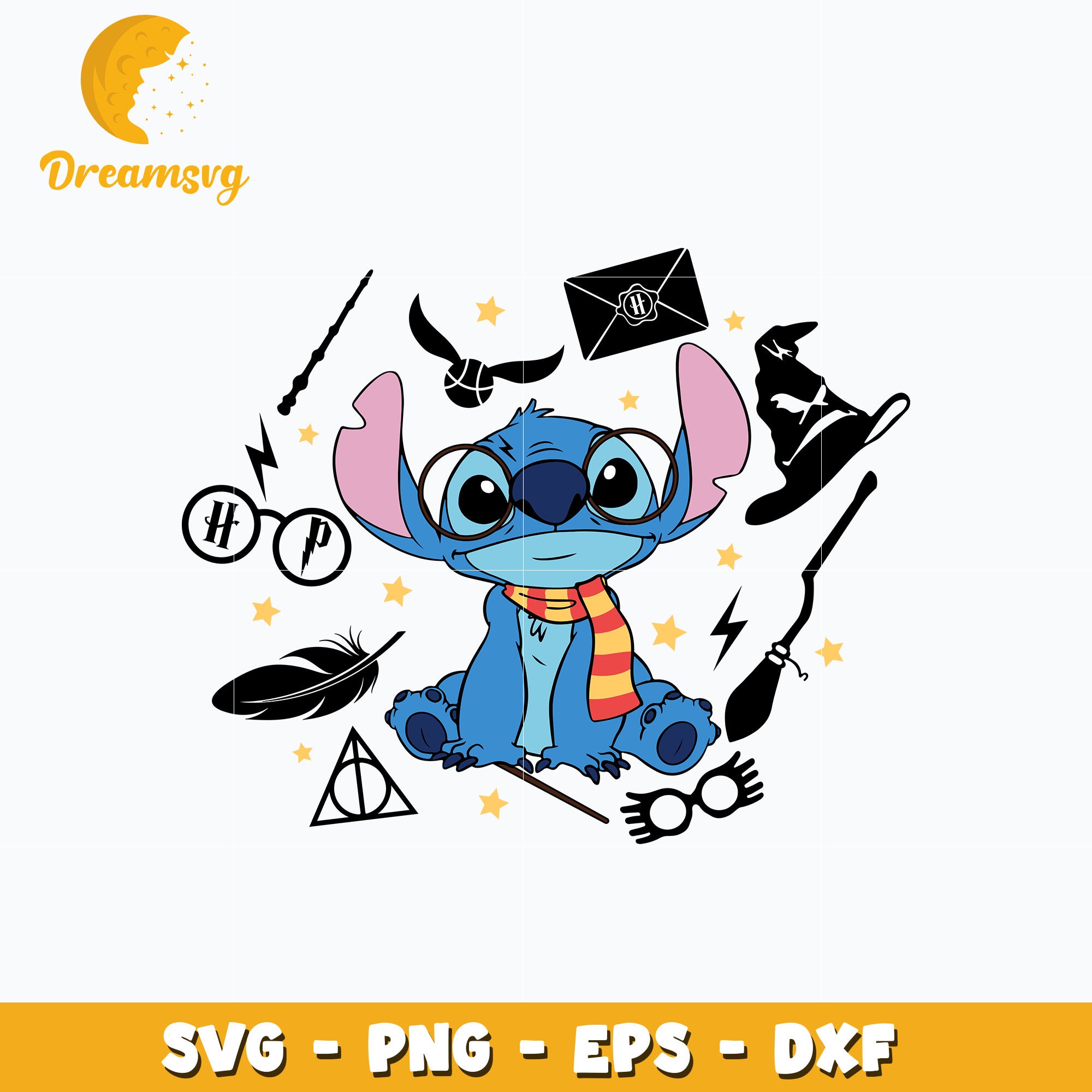 Stitch harry potter svg, instant download – DreamSVG Store