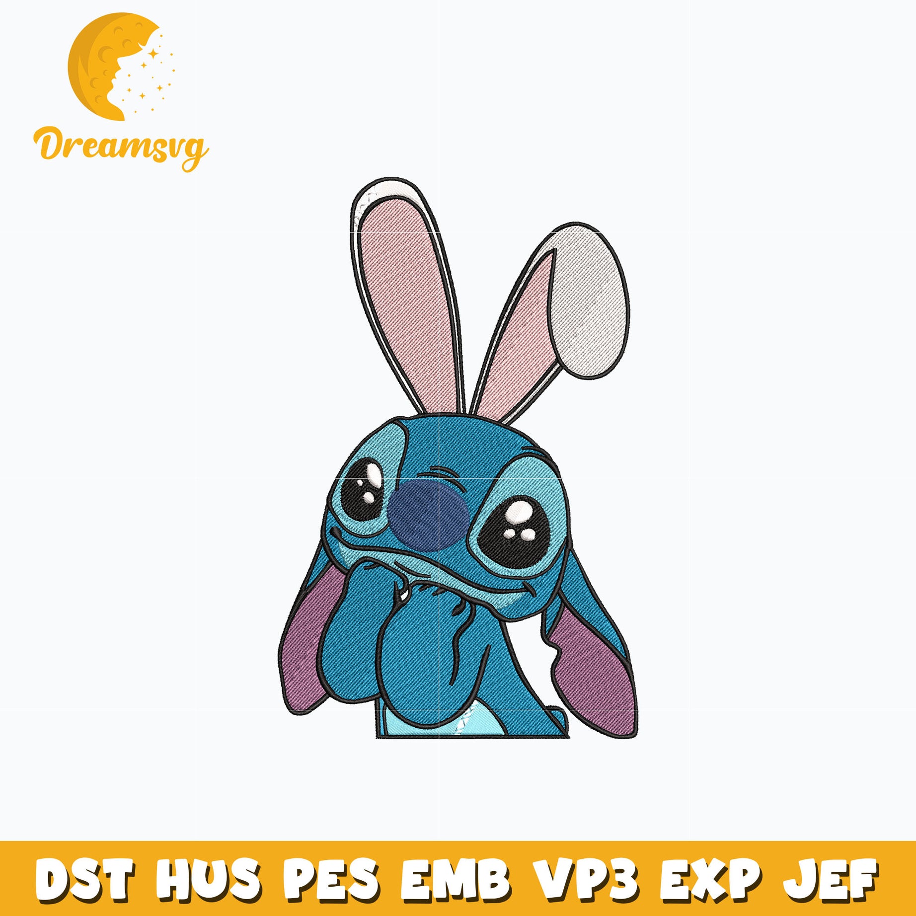 Stitch bunny easter embroidery – DreamSVG Store