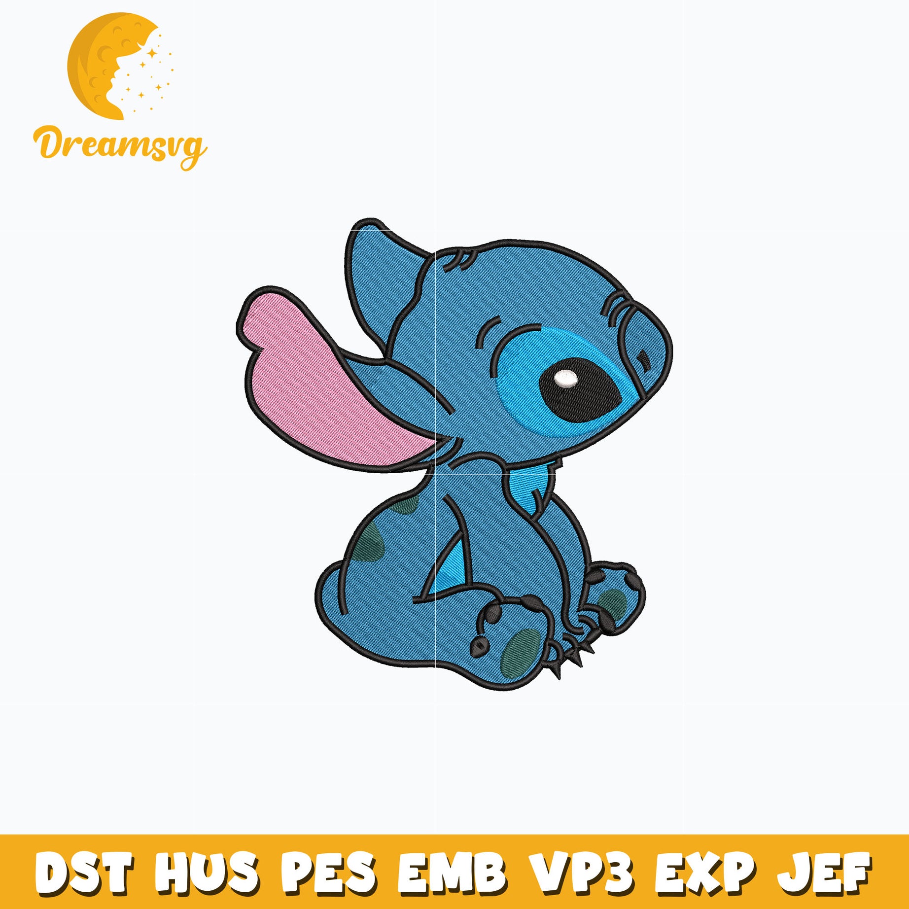 Stitch cute embroidery design