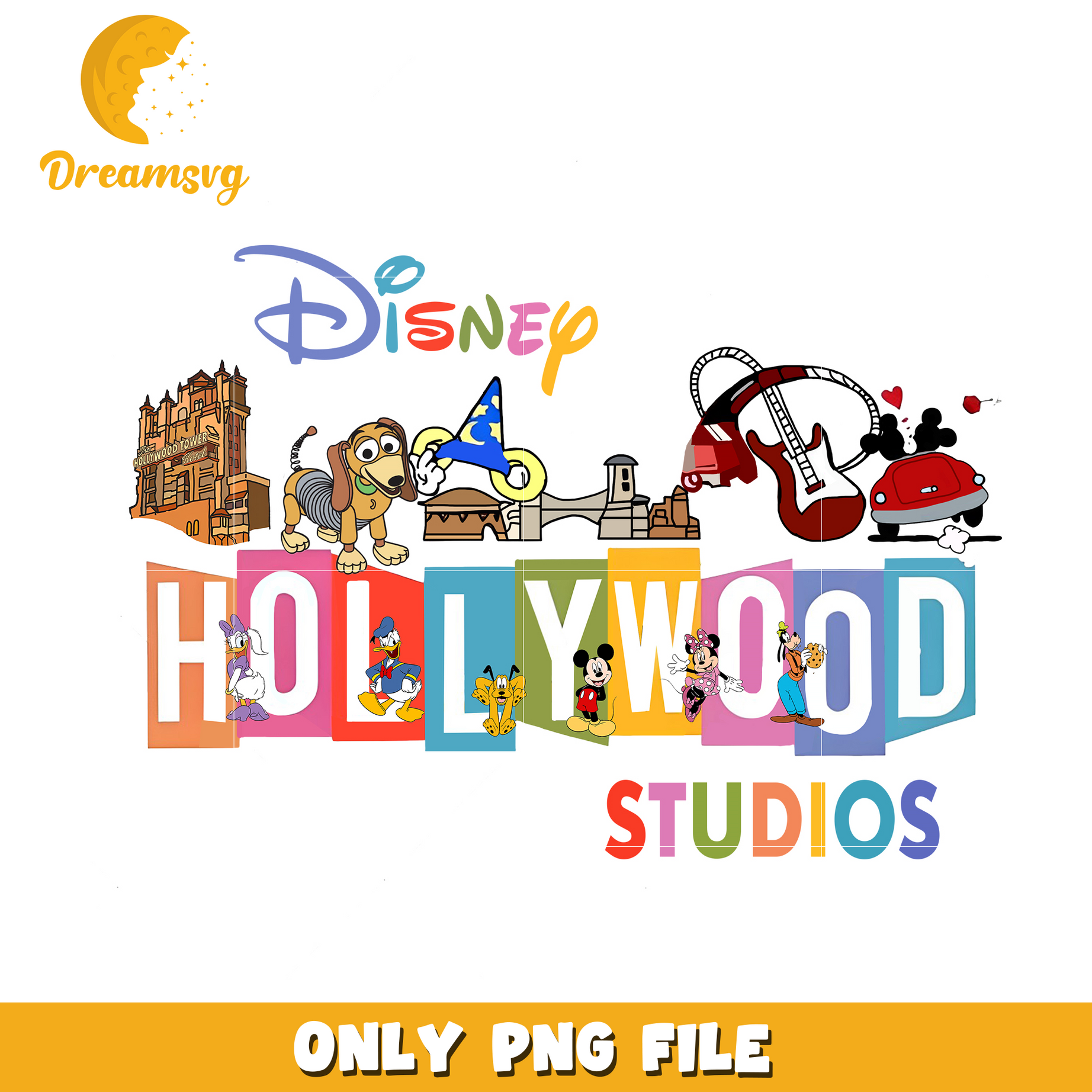 Mickey disney hollywood stiduos png