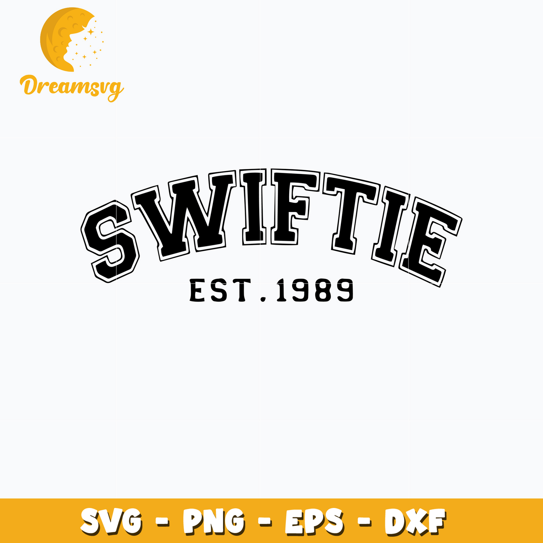 Swiftie est 1989 black logo svg