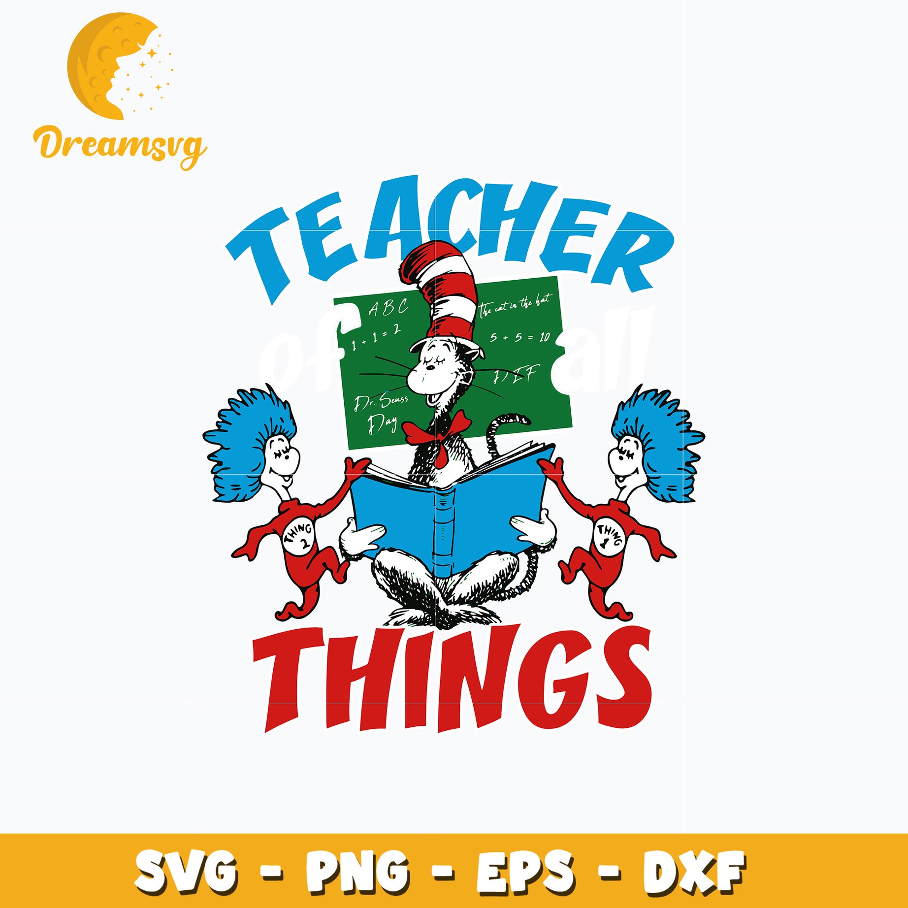 Dr Seuss teacher things svg