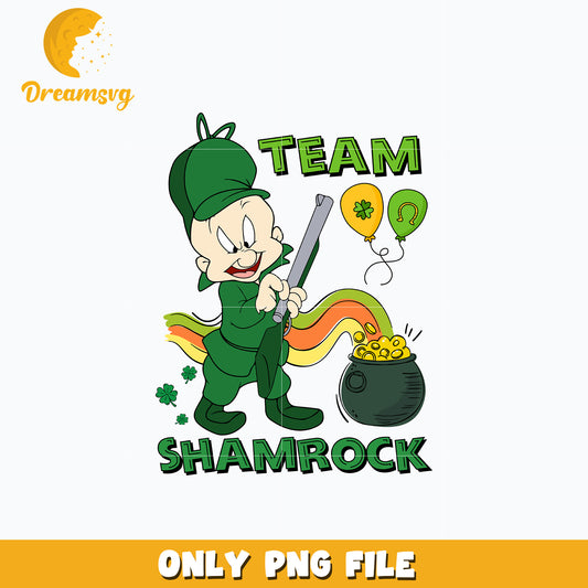 Elmer Fudd team shamrock patrick's day Png