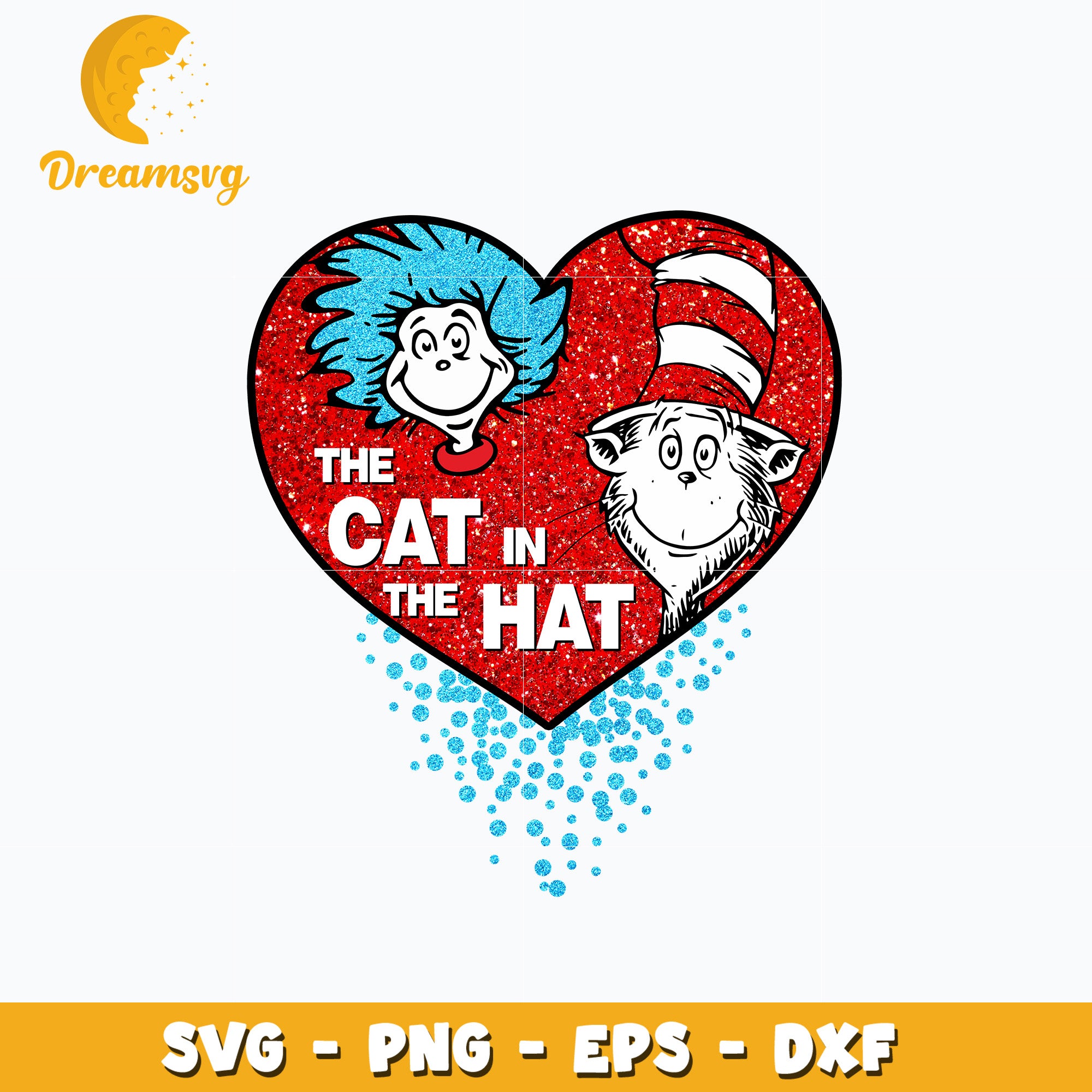Dr Seuss the cat in the hat svg – DreamSVG Store
