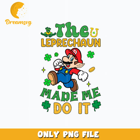 Mario the leprechaun st. patricks day Png