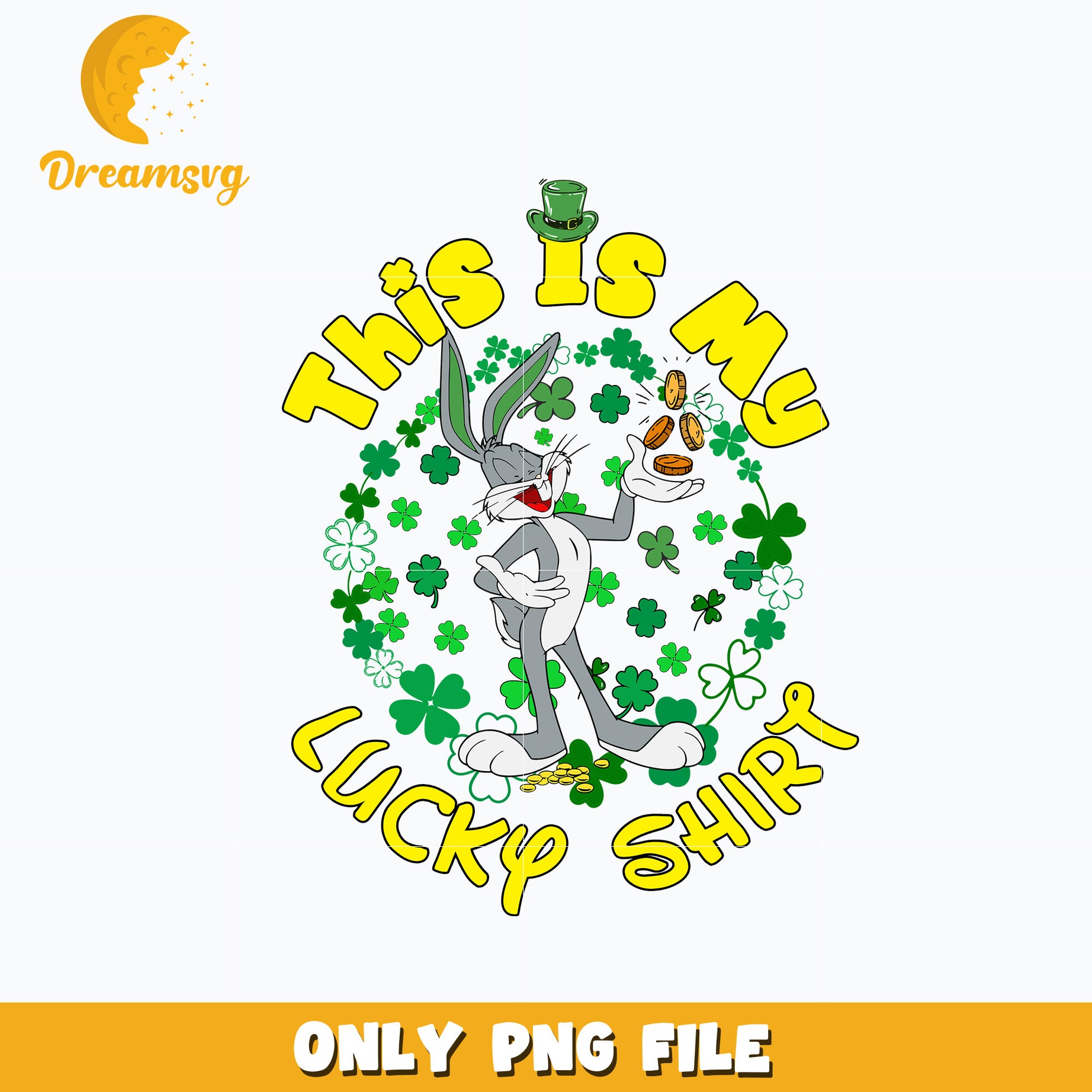 Bugs Bunny this is my lucky patrick's day Png