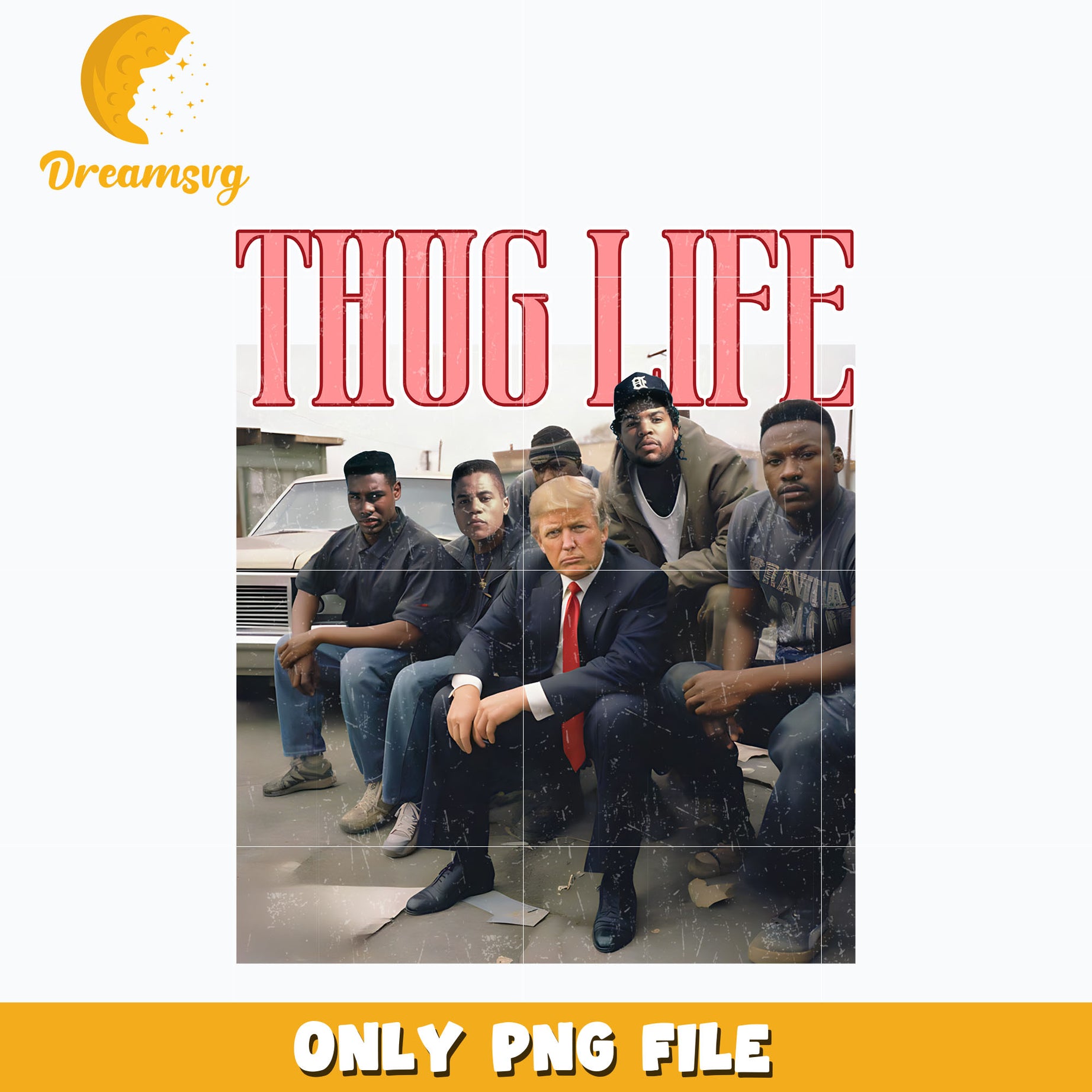 Trump Thug Life design png