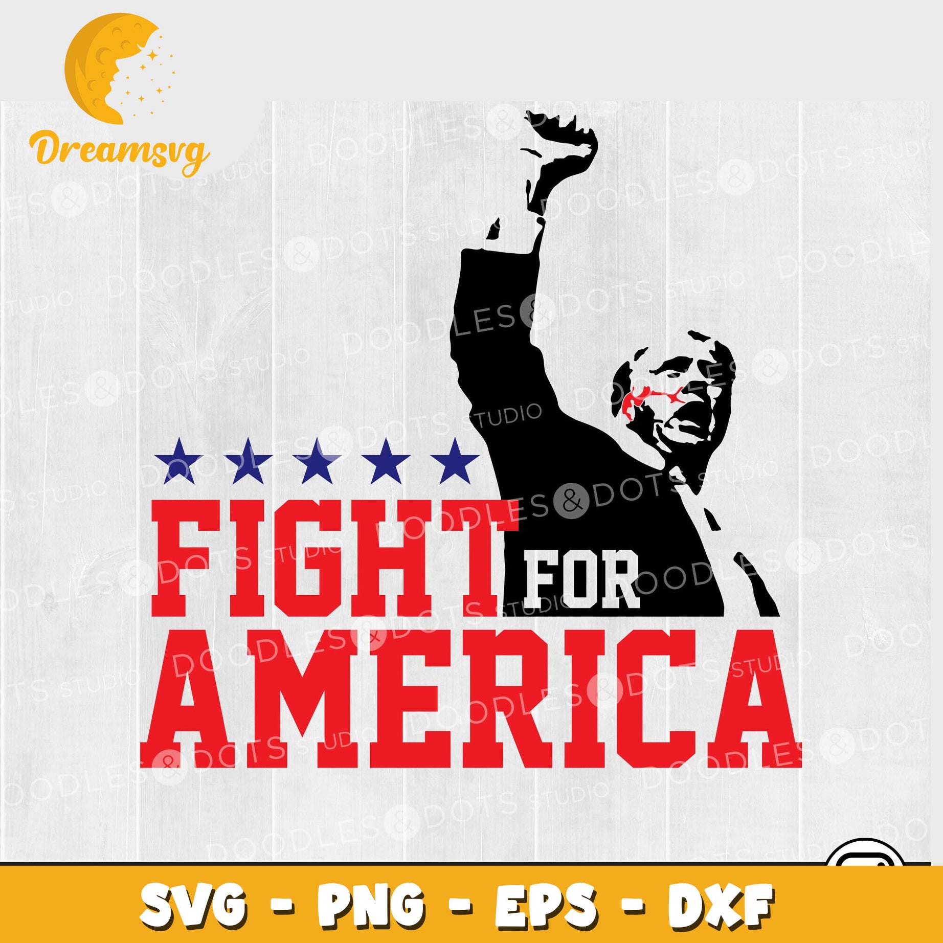 Trump fight for america svg design, Trump 2024 svg