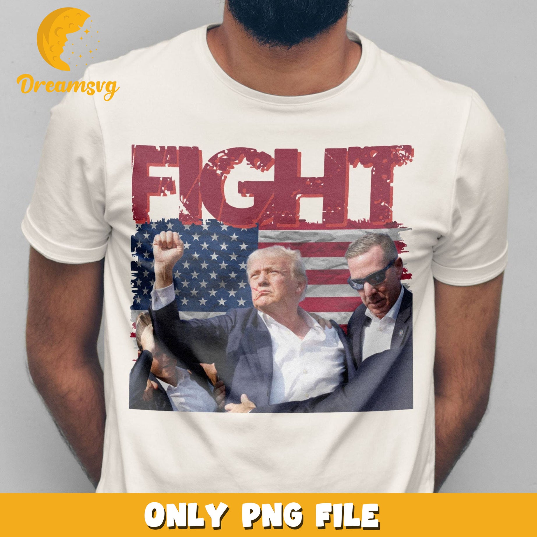 Trump Shot Fight Png, Trump Assasinaton png