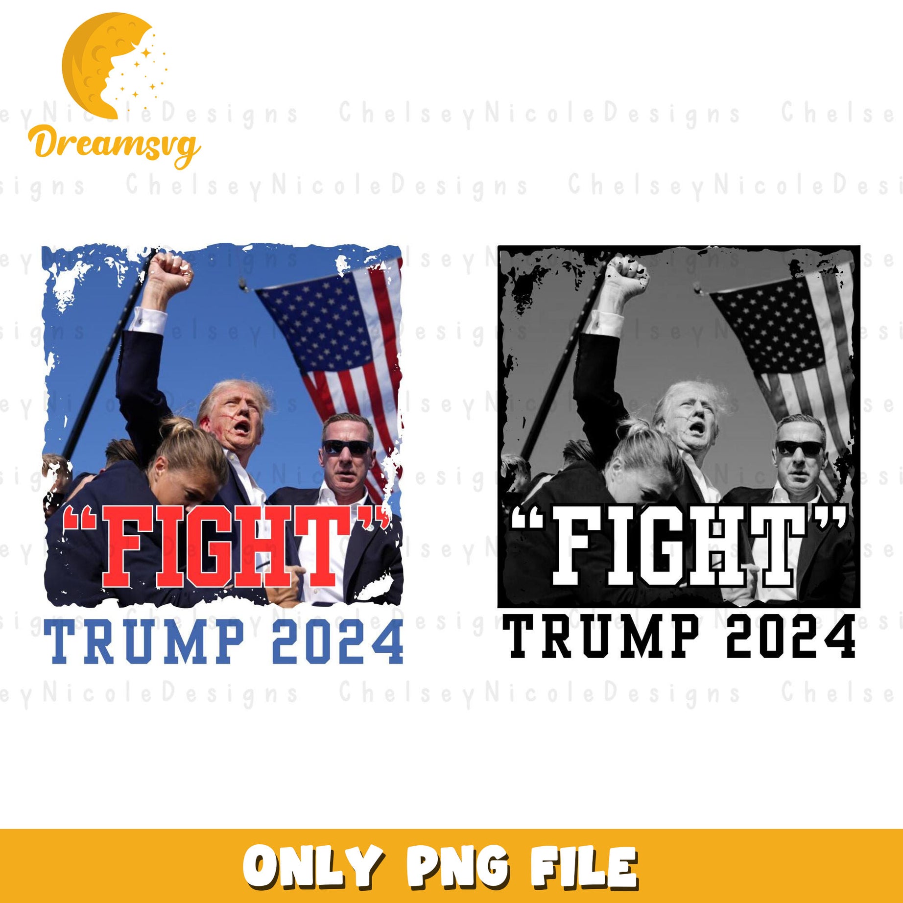 Trump Fight 2024 png bundle, Trump Shot Fight png