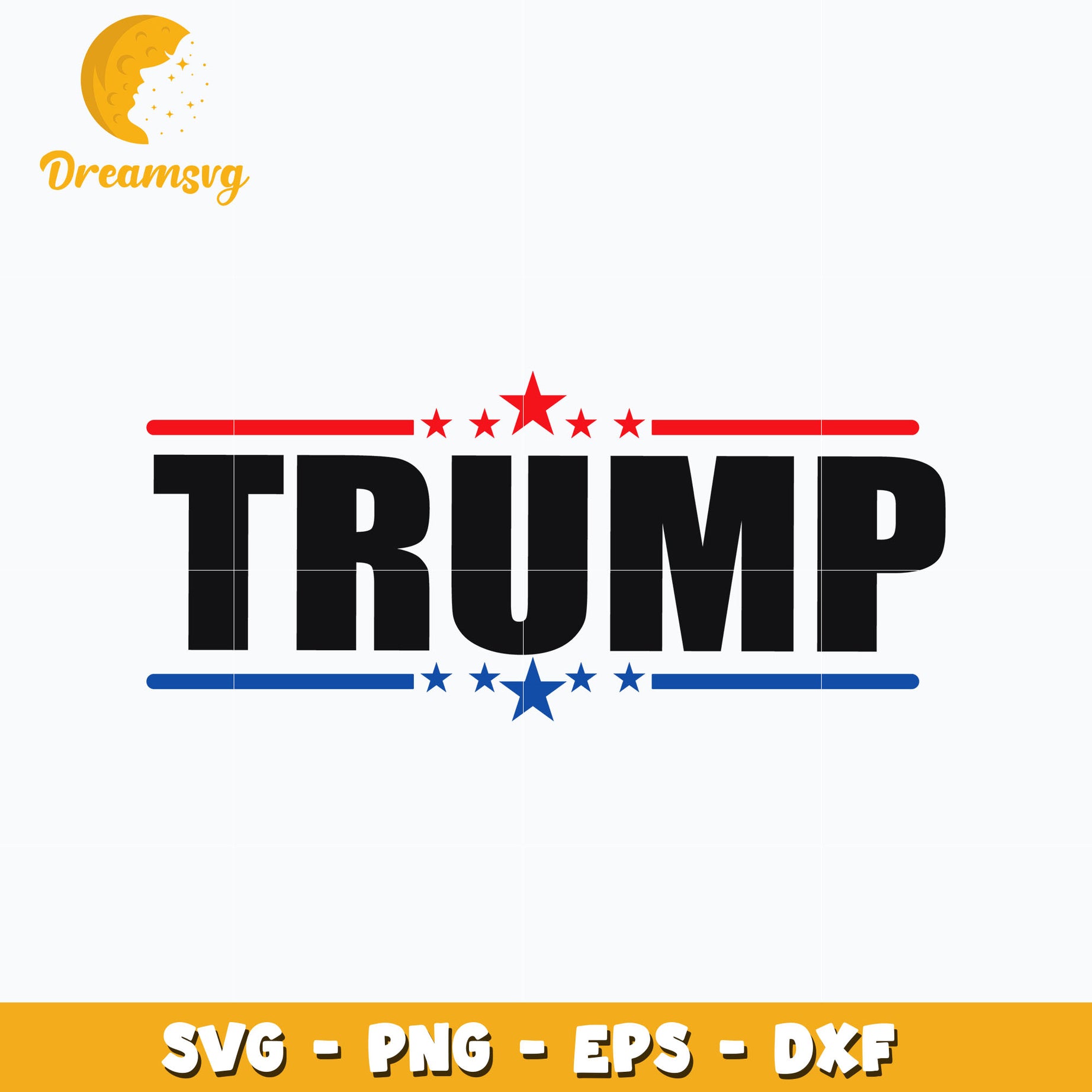 Trump logo design svg, digital download