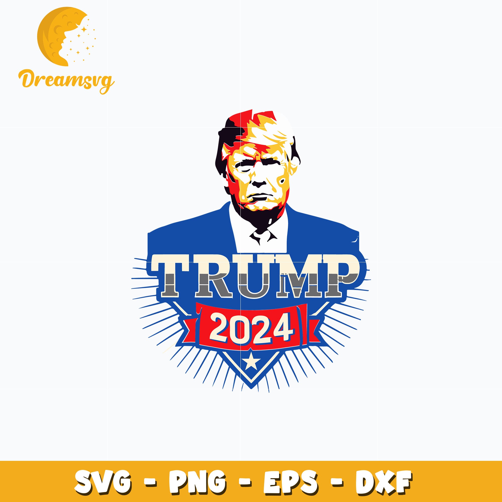 Trump 2024 design svg, donald trump svg