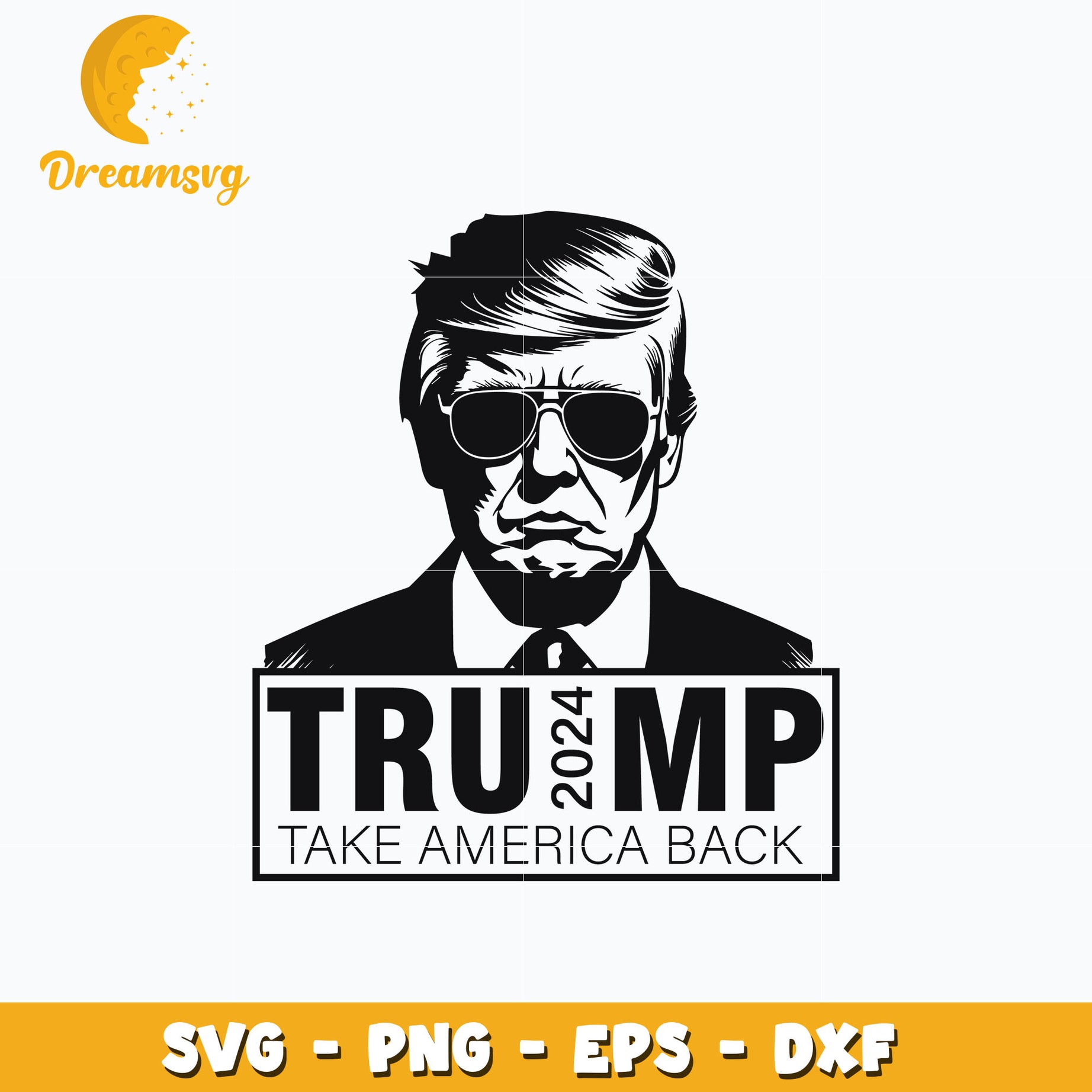 Trump 2024 Take america back svg