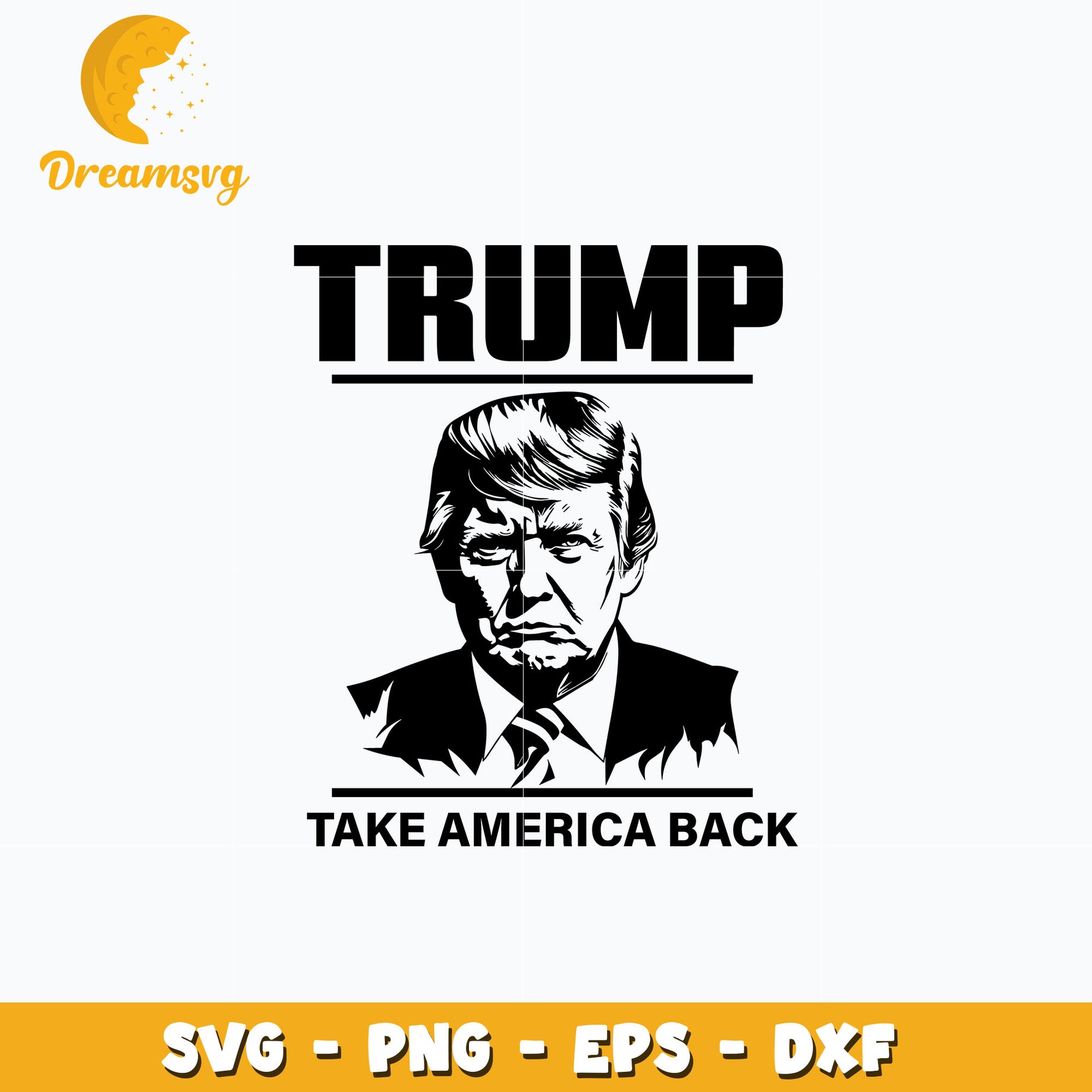 Trump Take america back design svg