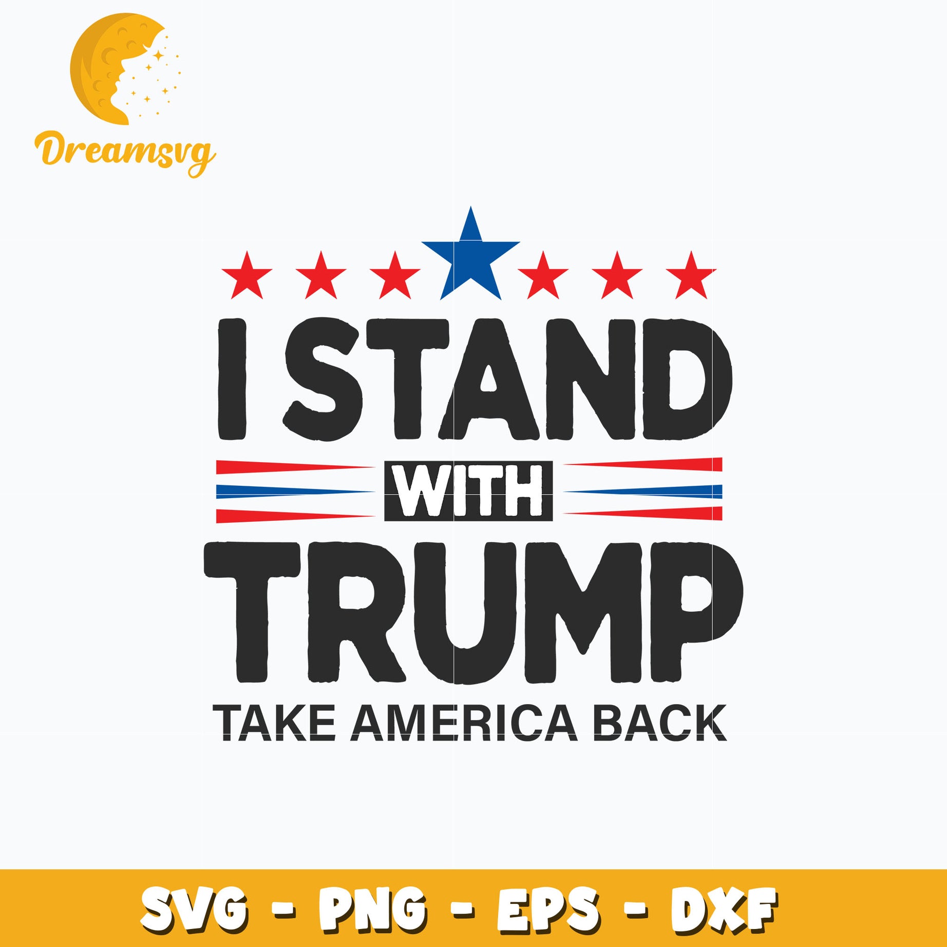 I stand with trump svg, instant download