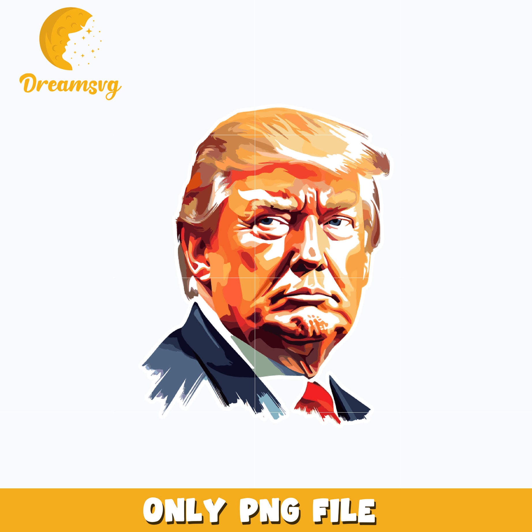 Donald Trump face png, trending png, digital download