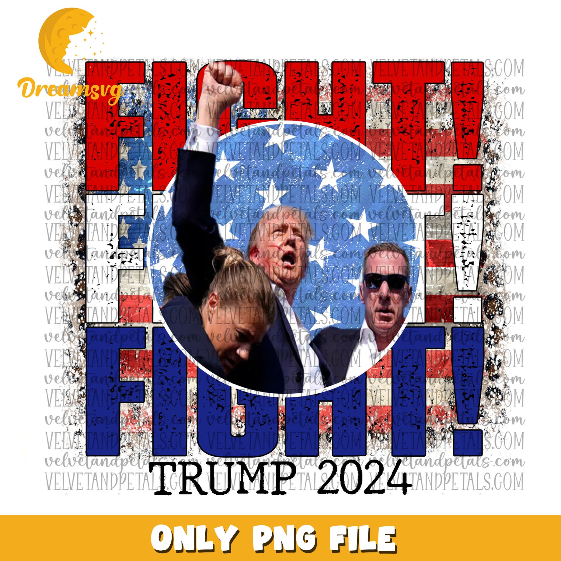 Trump Fight 2024 png, Trump Shot Fight, 2024 Election