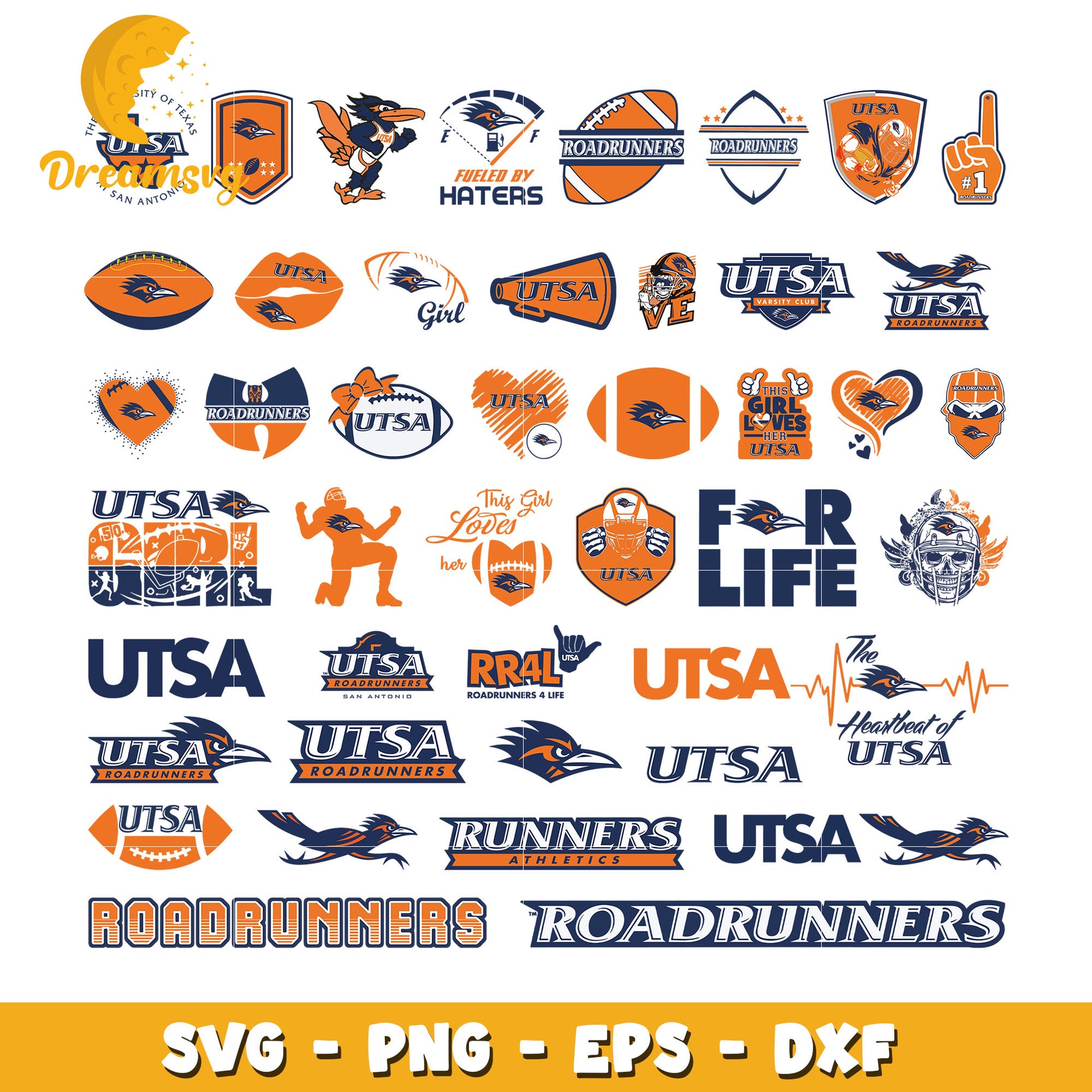 Utsa Logo Sticker Utsa Roadrunner Logo Profile For UTSA Track & Field And Cross Country