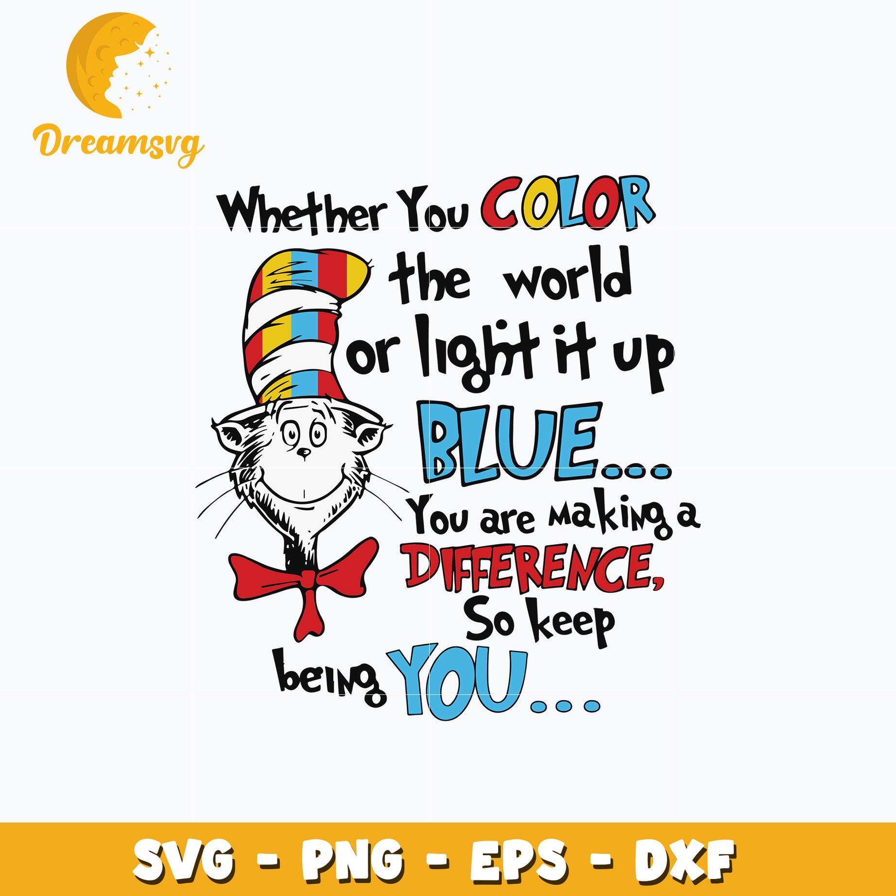 Dr seuss whether you color svg