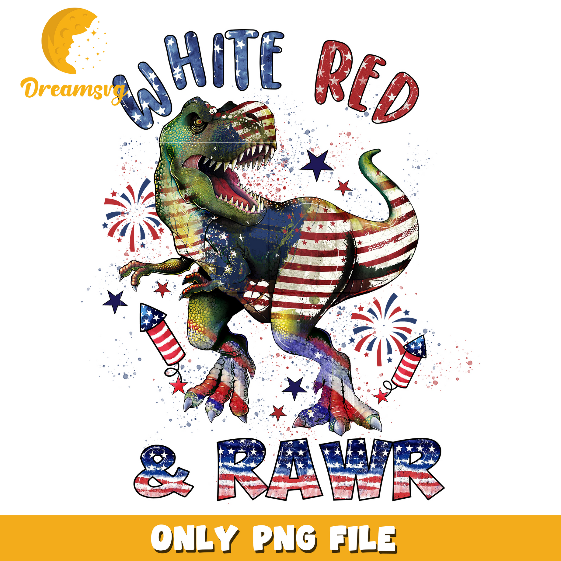 White red and rawr 4th Of July png