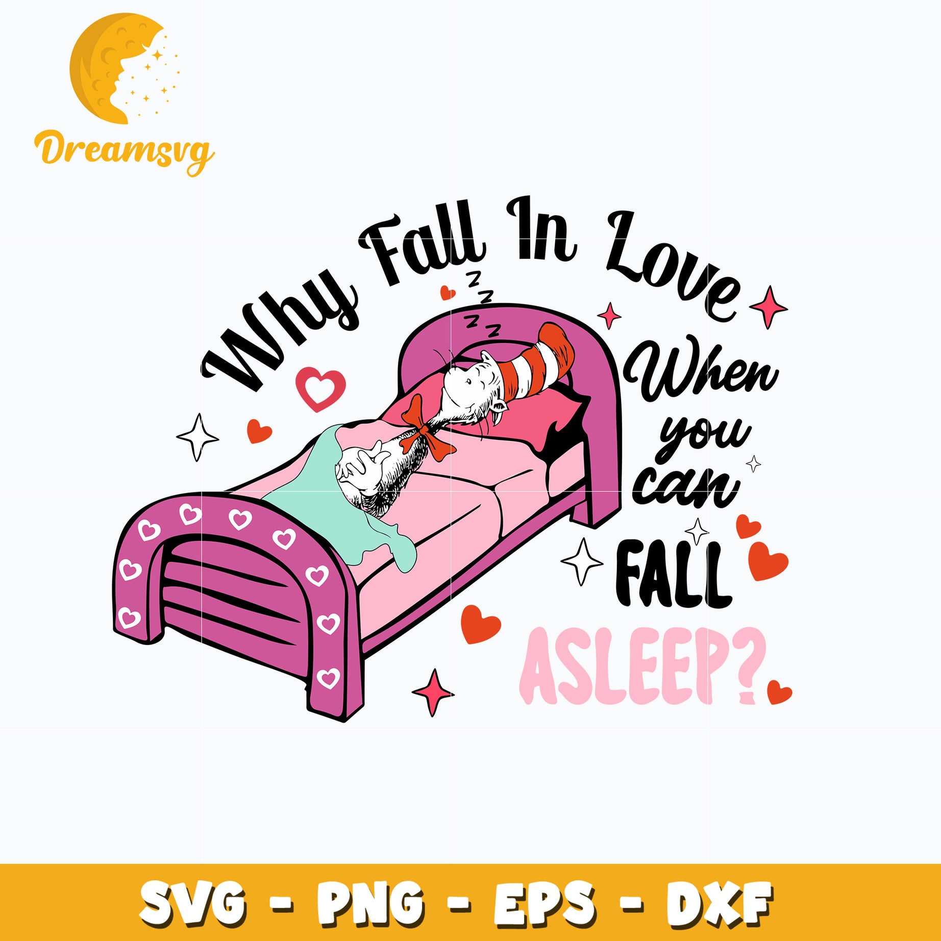 Dr Seuss why fall in love svg