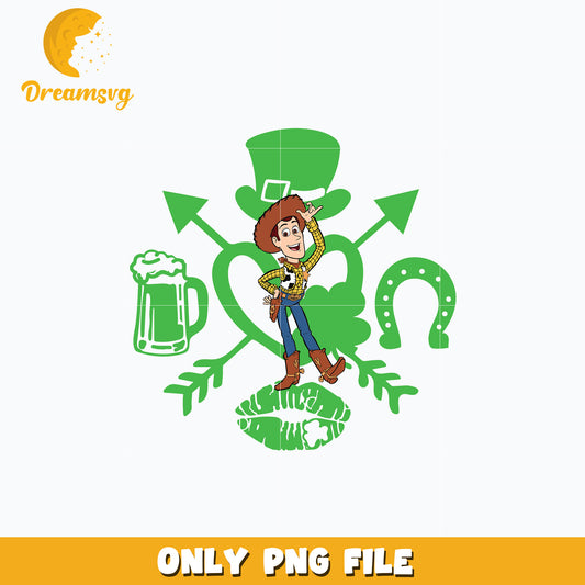 Woody happy st. patricks day Png