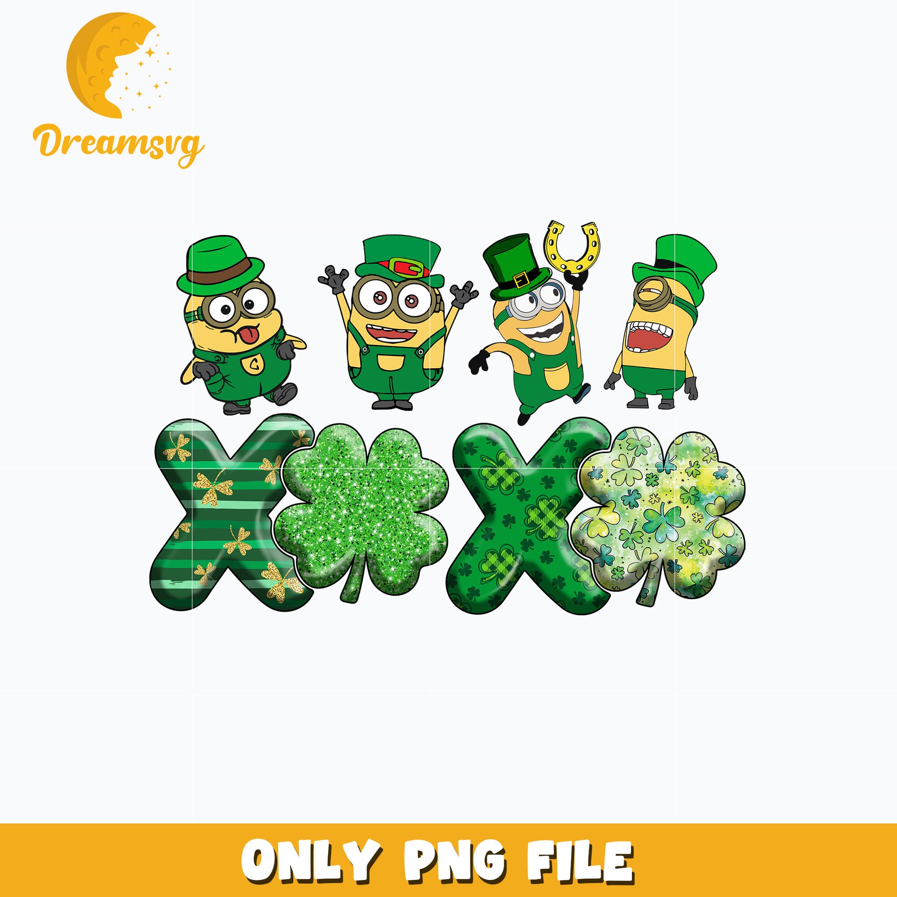 Minion xoxo st. patricks day Png