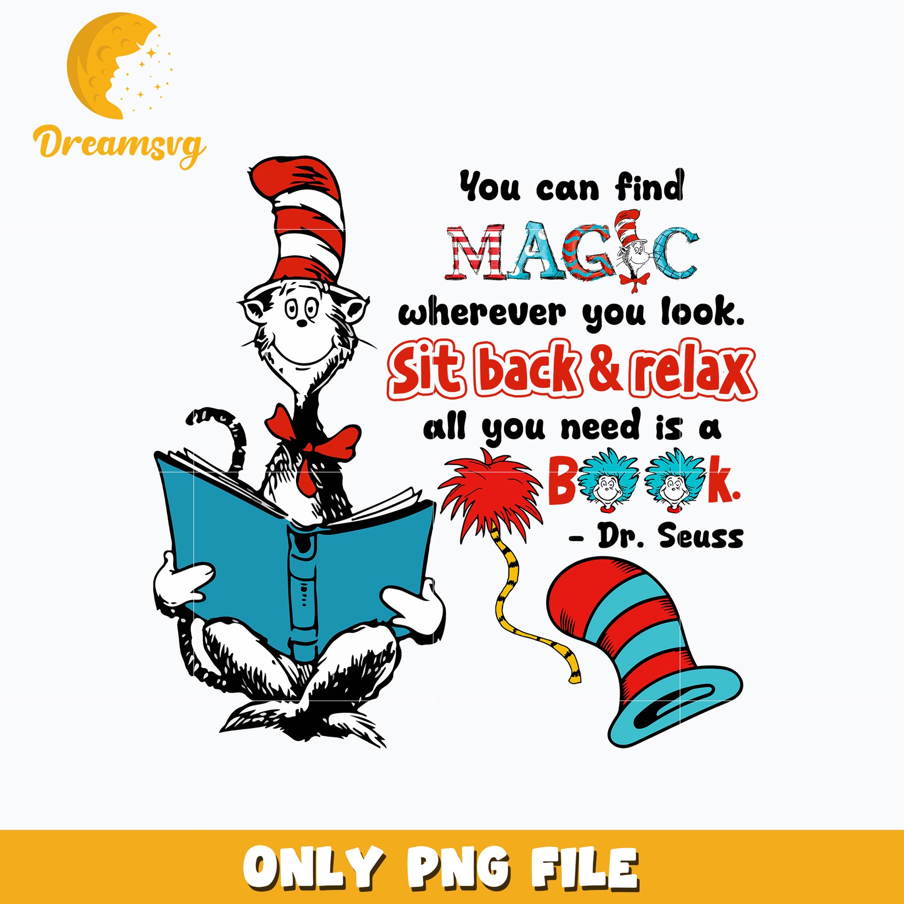 Dr Seuss you can find png – DreamSVG Store