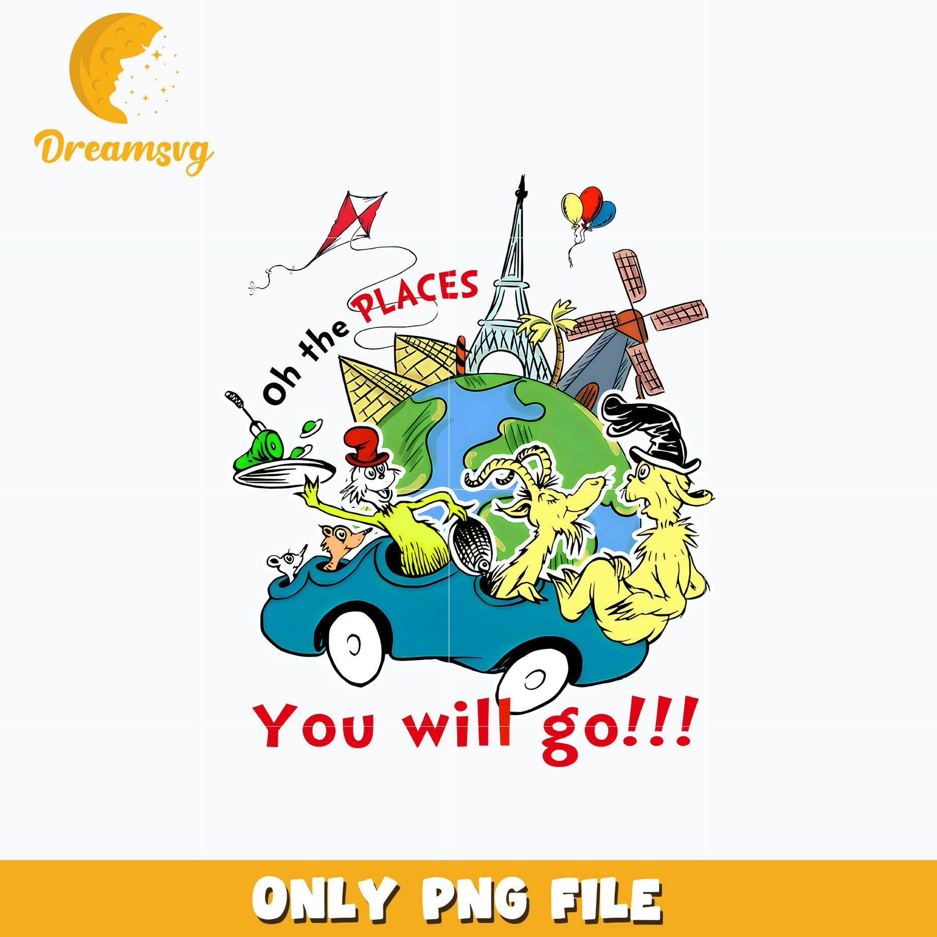 Dr seuss you will go png