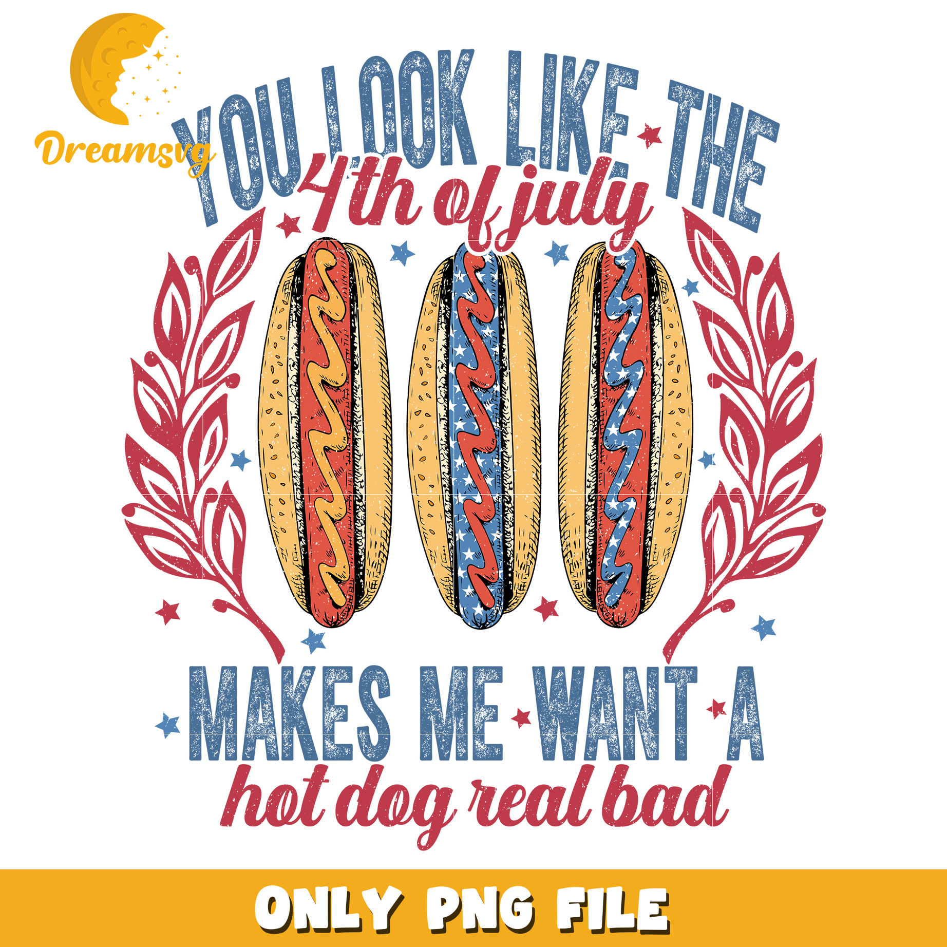 Hot dog 4th Of July png