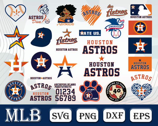 Astros Bundle SVG, Houston Astros SVG, Astros MLB SVG.