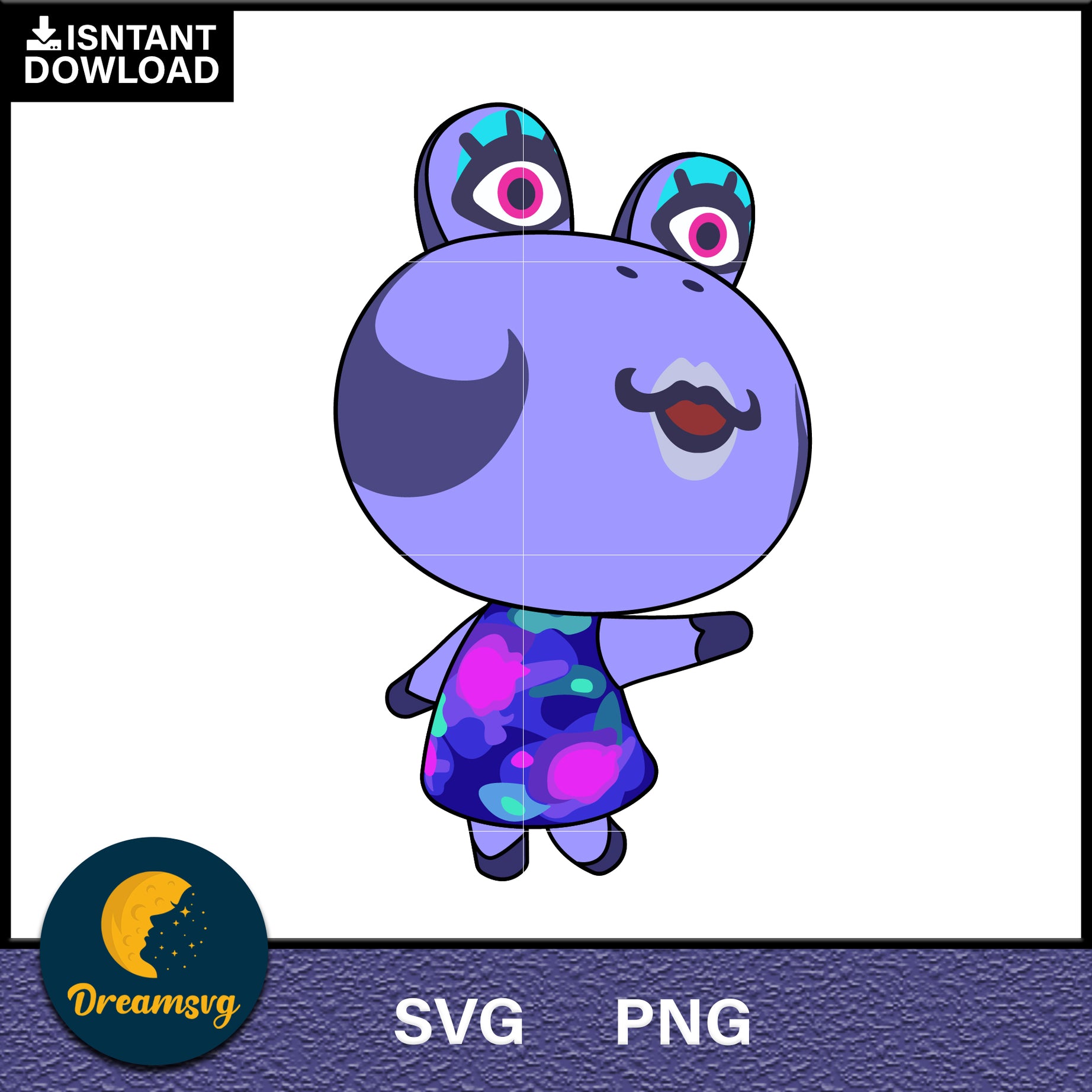 Diva Animal Crossing Svg, Animal Crossing Svg, Animal Crossing Png, Cartoon svg, svg, png digital file