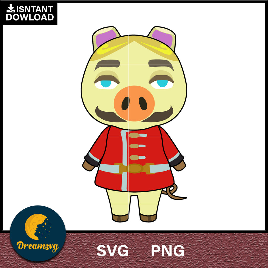 Chops Animal Crossing Svg, Animal Crossing Svg, Animal Crossing Png, Cartoon svg, svg, png digital file