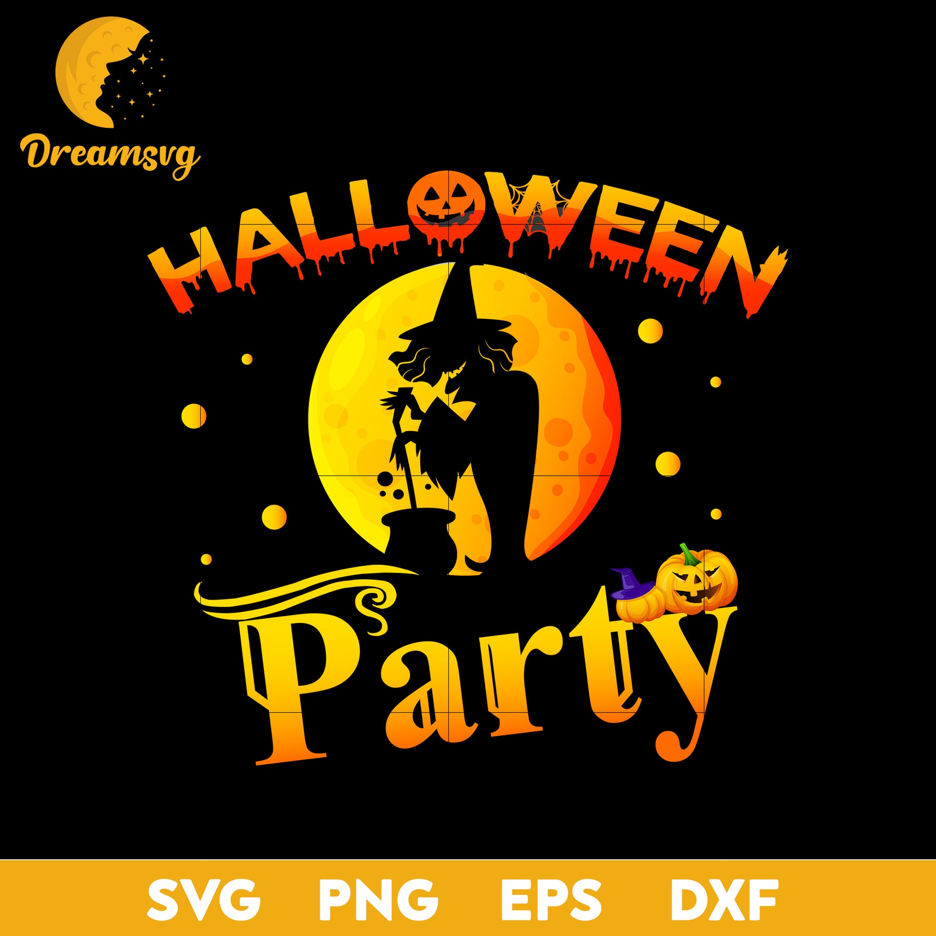 Halloween Party svg, Halloween svg, png, dxf, eps digital file.