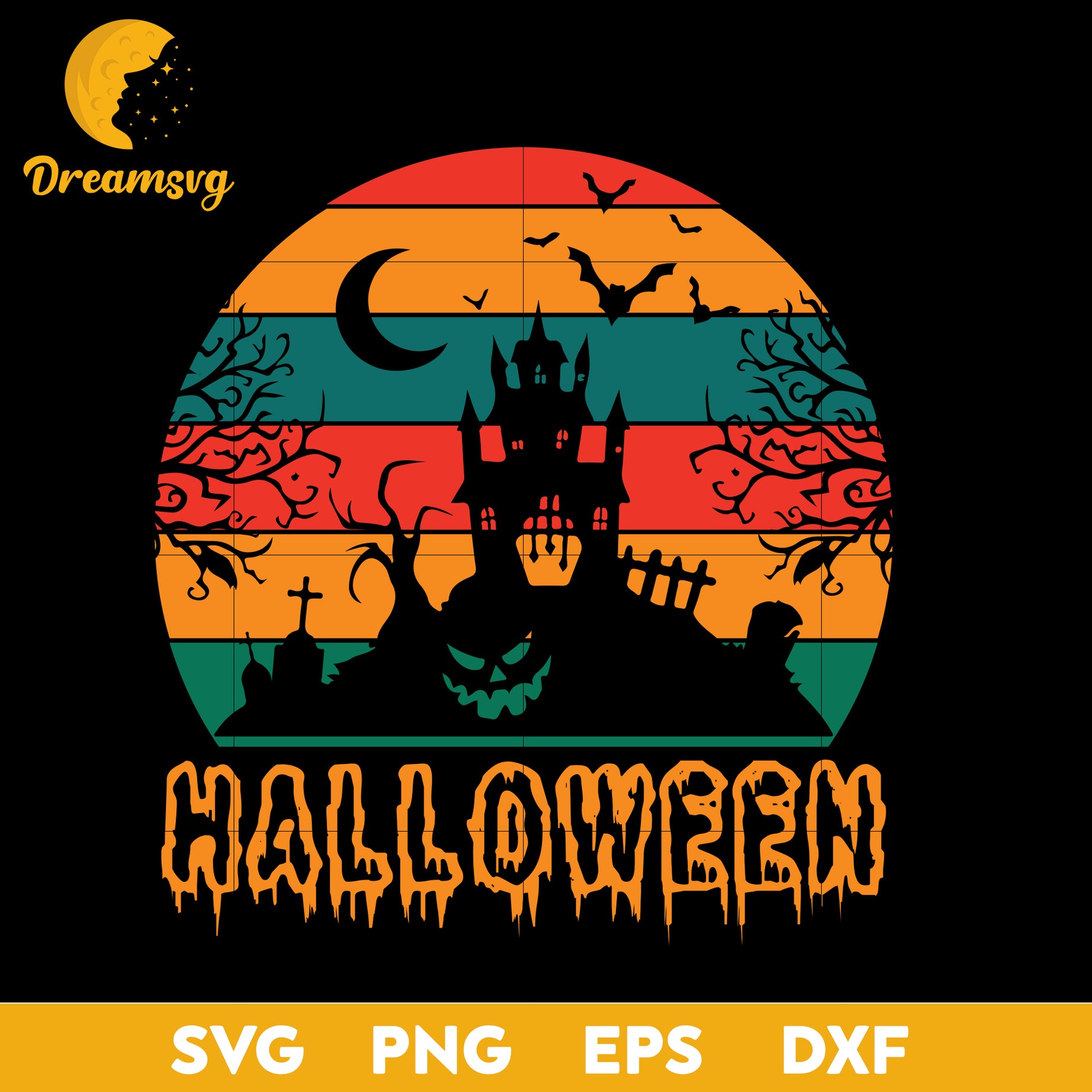 Halloween horror svg, Halloween svg, png, dxf, eps digital file.