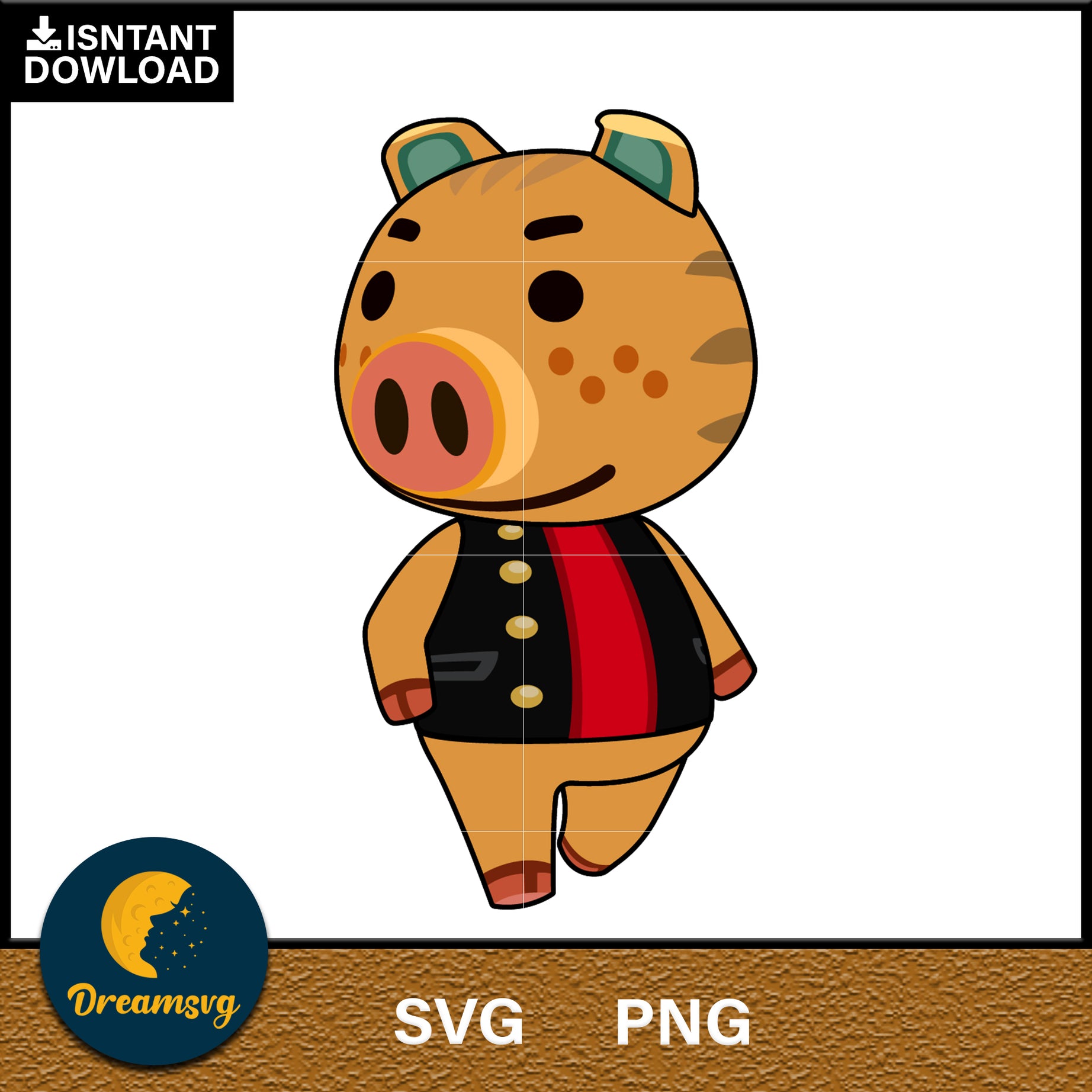 Kevin Animal Crossing Svg, Animal Crossing Svg, Animal Crossing Png, Cartoon svg, svg, png digital file