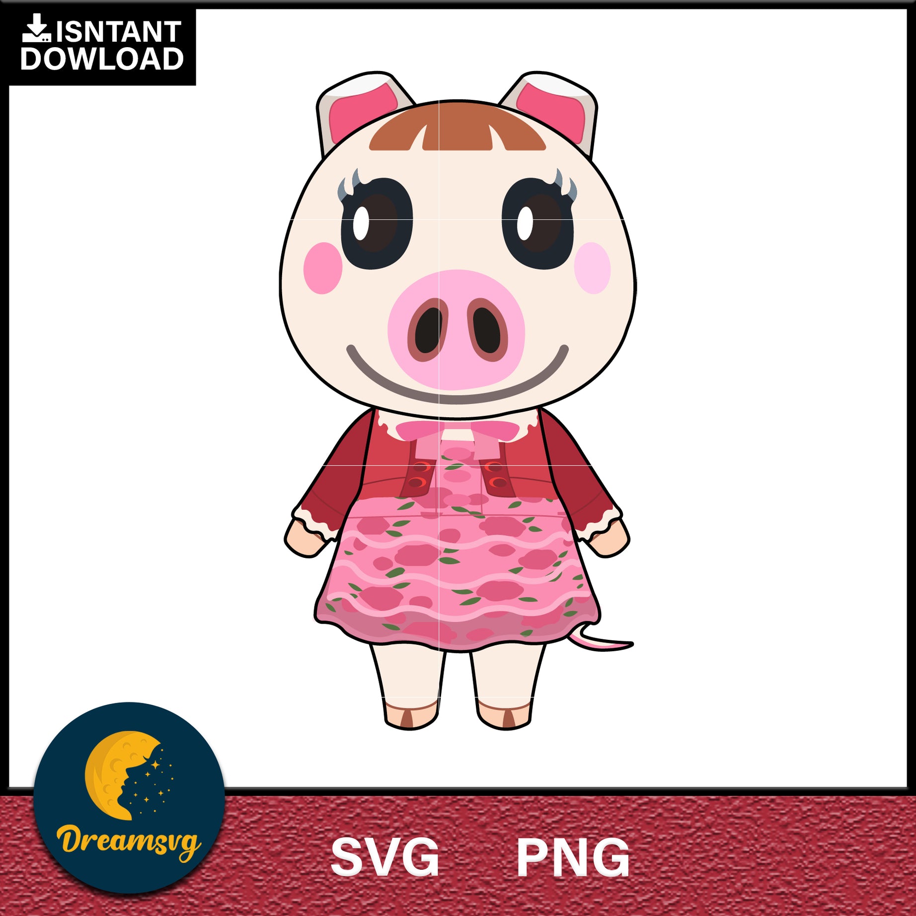 Lucy Animal Crossing Svg, Animal Crossing Svg, Animal Crossing Png, Cartoon svg, svg, png digital file