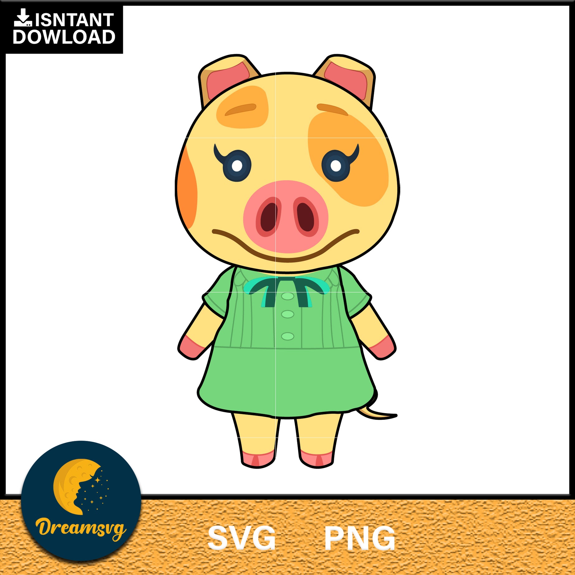 Maggie Animal Crossing Svg, Animal Crossing Svg, Animal Crossing Png, Cartoon svg, svg, png digital file