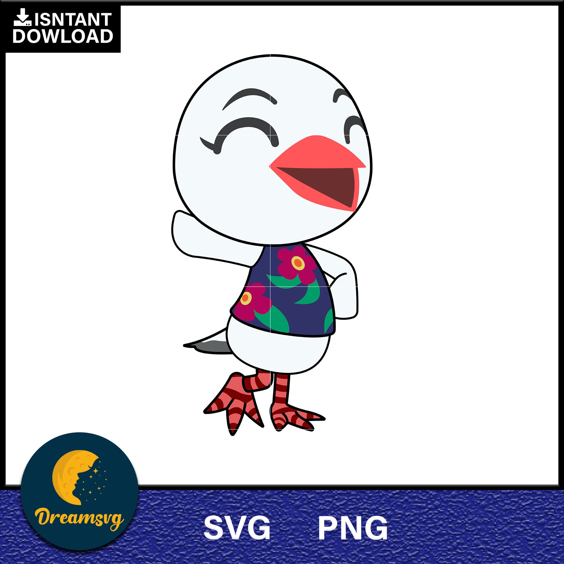 Piper Animal Crossing Svg, Animal Crossing Svg, Animal Crossing Png, Cartoon svg, svg, png digital file