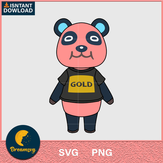 Chow Animal Crossing Svg, Animal Crossing Svg, Animal Crossing Png, Cartoon svg, svg, png digital file