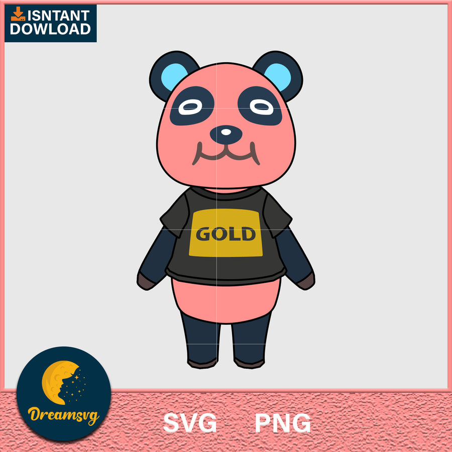 Chow Animal Crossing Svg, Animal Crossing Svg, Animal Crossing Png, Cartoon svg, svg, png digital file