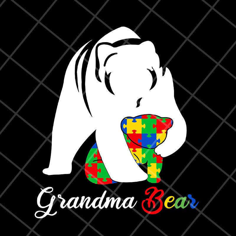 Grandma bear svg, Mother's day svg, eps, png, dxf digital file MTD27042112