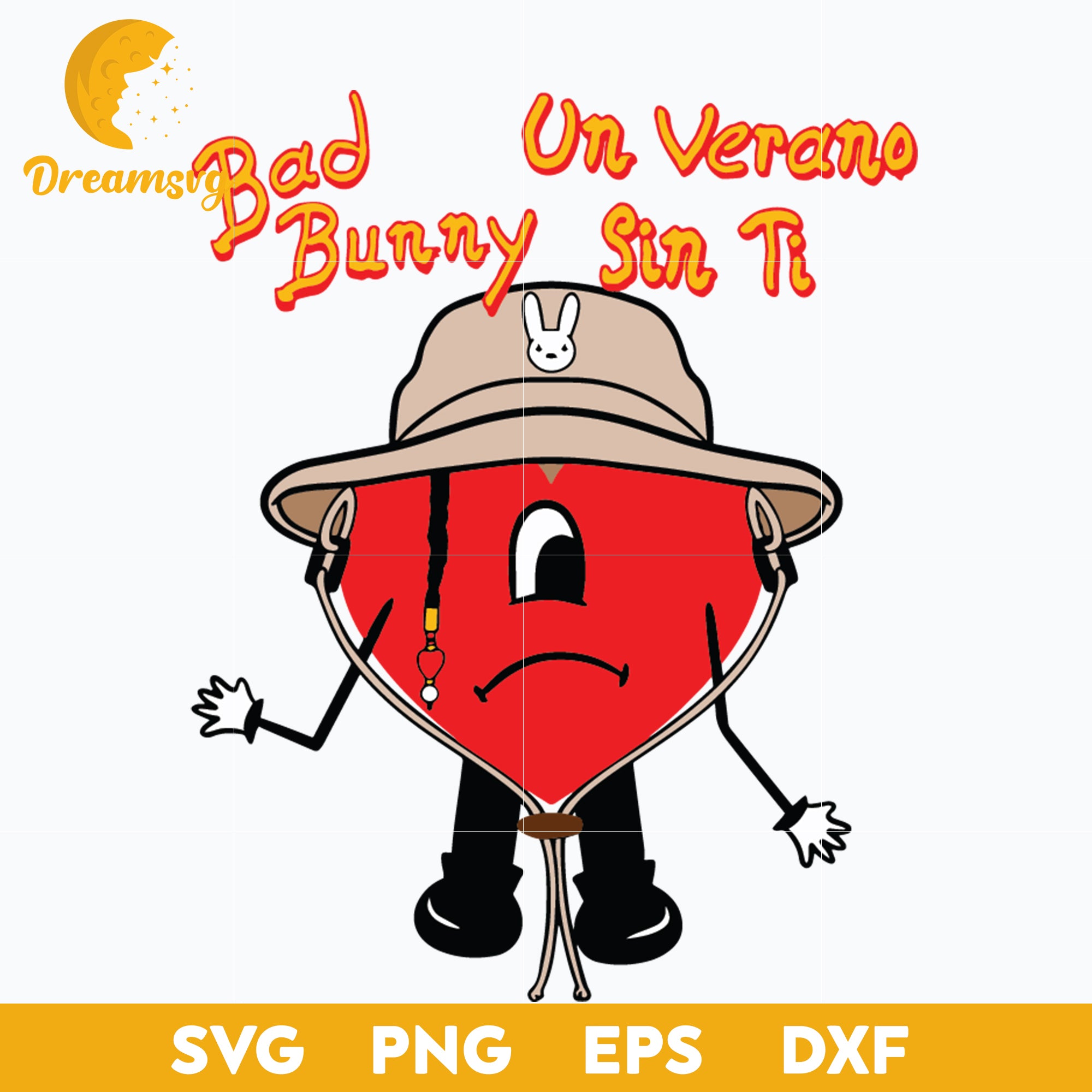 Bad Bunny svg, Un Verano Sin Ti Svg, layered svg, cricut svg, files for cricut, png, dxf, eps digital file.