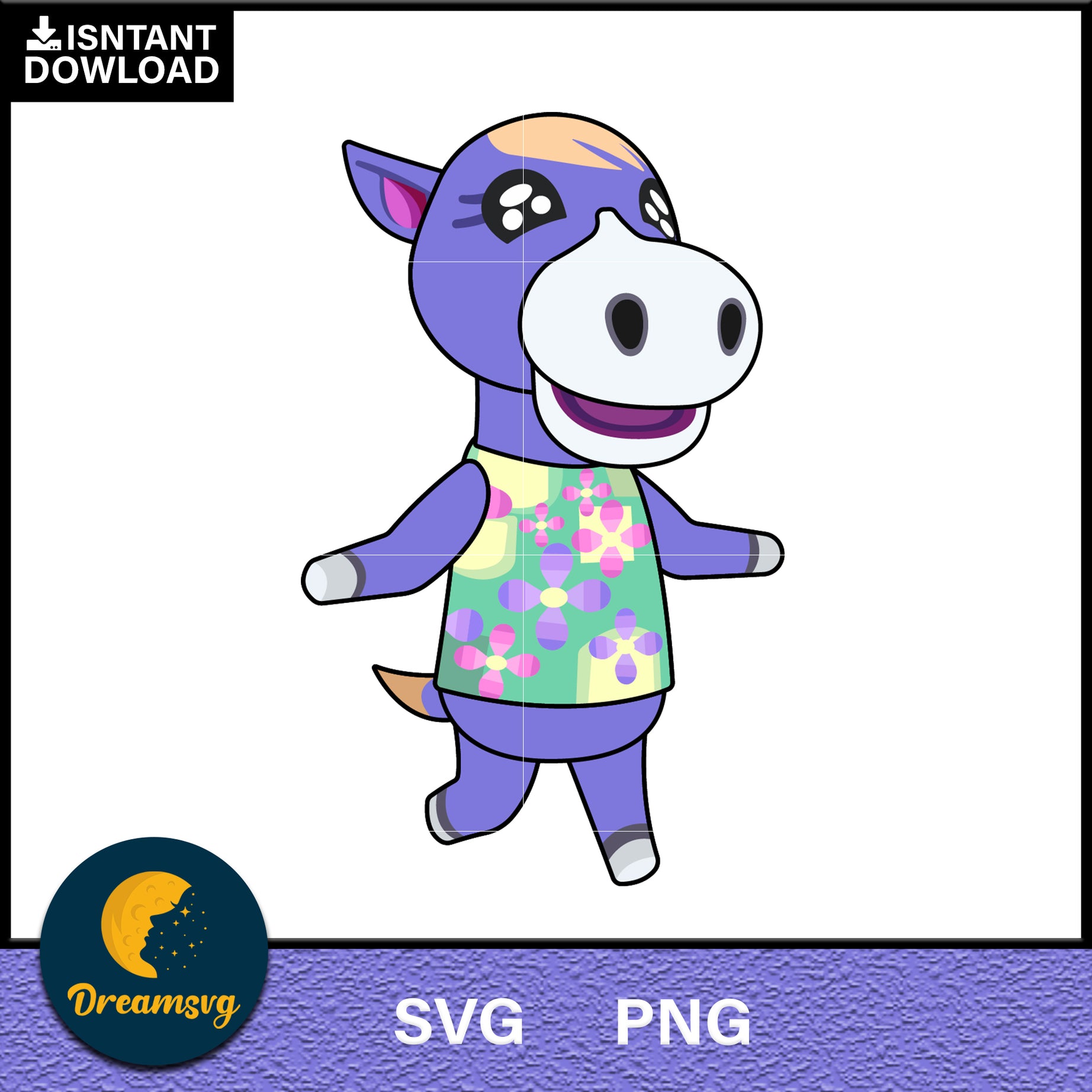 Cleo Animal Crossing Svg, Animal Crossing Svg, Animal Crossing Png, Cartoon svg, svg, png digital file