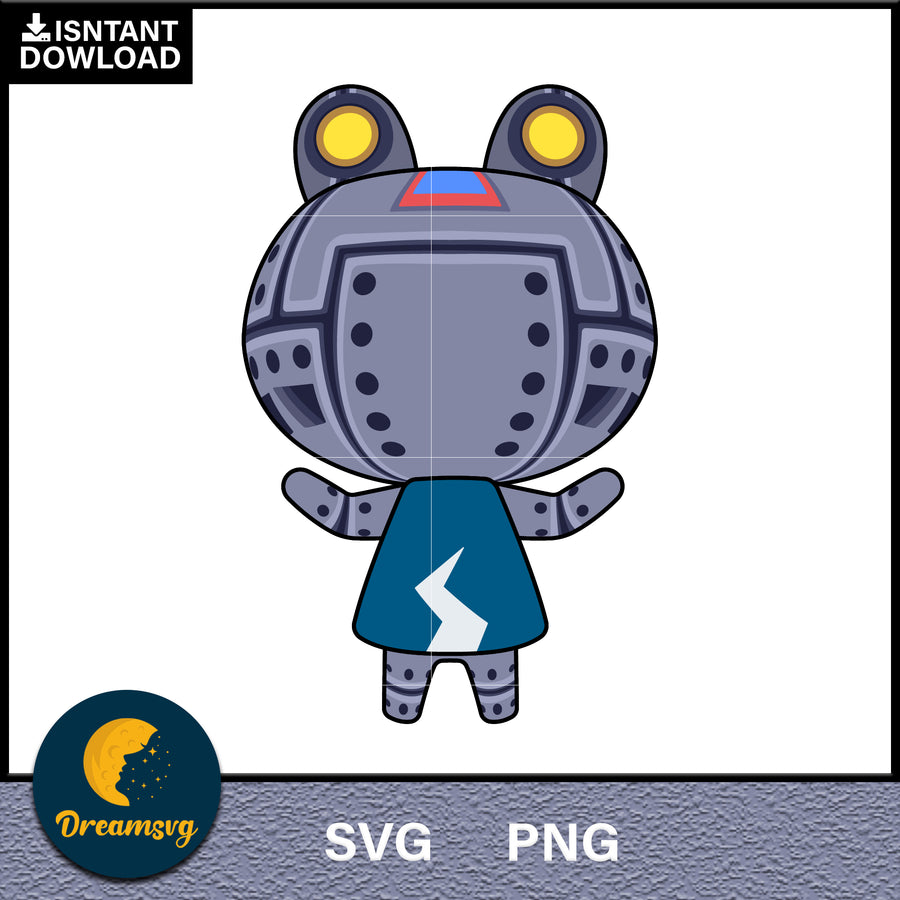 Ribbot Animal Crossing Svg, Animal Crossing Svg, Animal Crossing Png, Cartoon svg, svg, png digital file