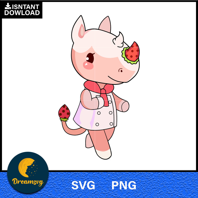 Merengue Animal Crossing Svg, Animal Crossing Svg, Animal Crossing Png, Cartoon svg, svg, png digital file